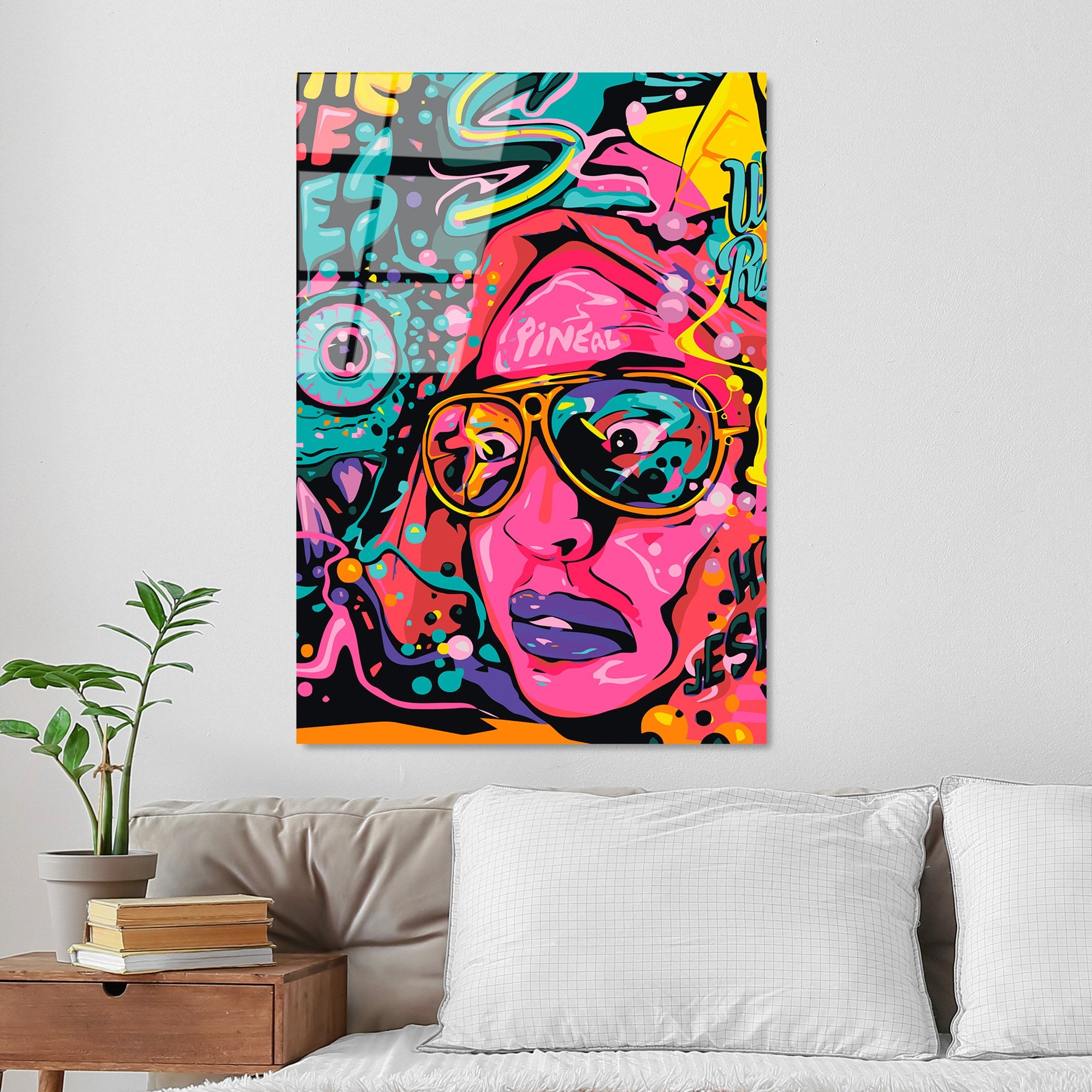 Quadro Decorativo em Vidro Temperado 70 x 100 cm (4 mm) Multicolor – UV-790