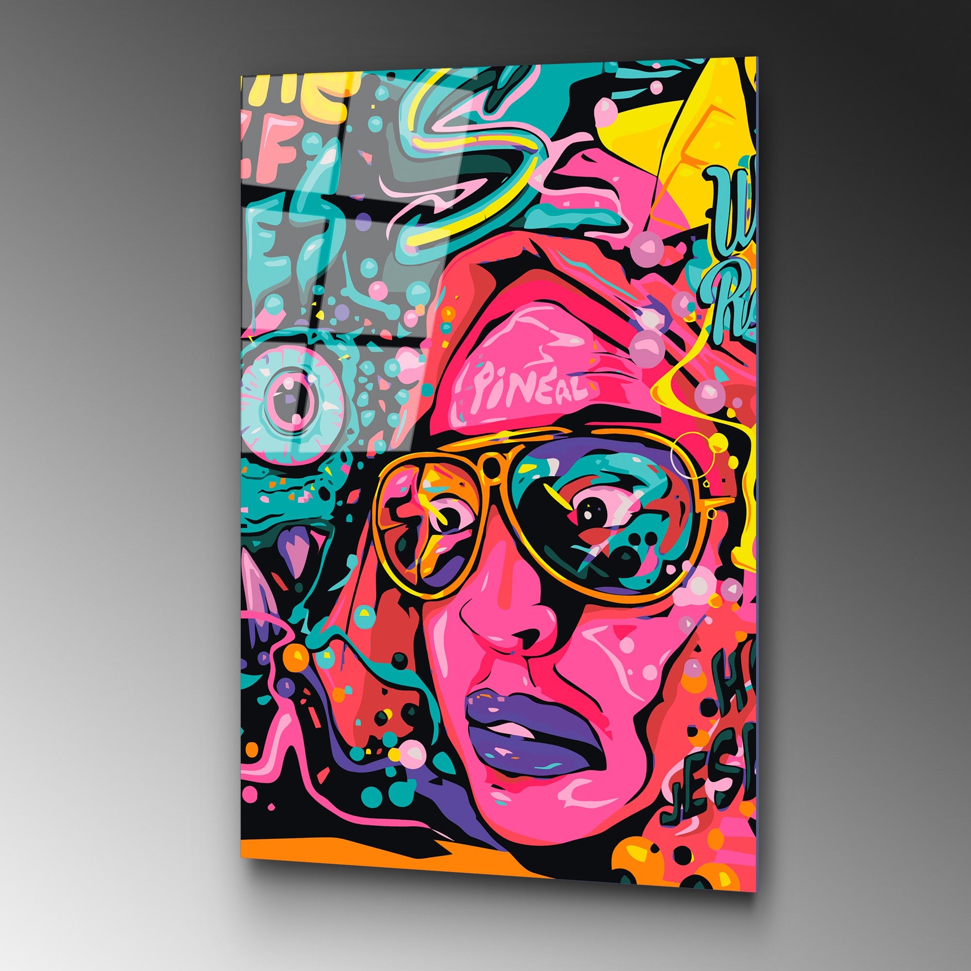 Quadro Decorativo em Vidro Temperado 70 x 100 cm (4 mm) Multicolor – UV-790