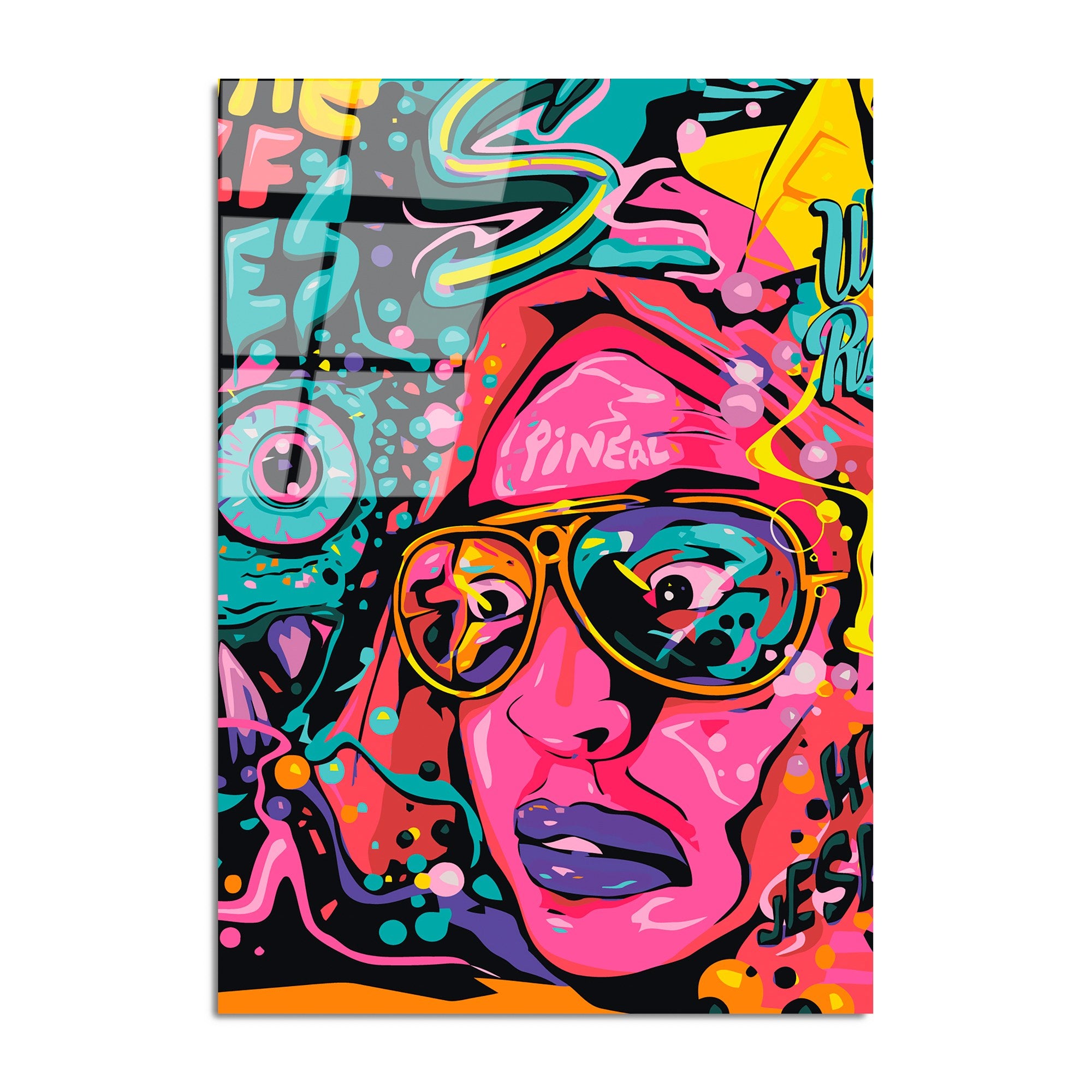 Quadro Decorativo em Vidro Temperado 70 x 100 cm (4 mm) Multicolor – UV-790