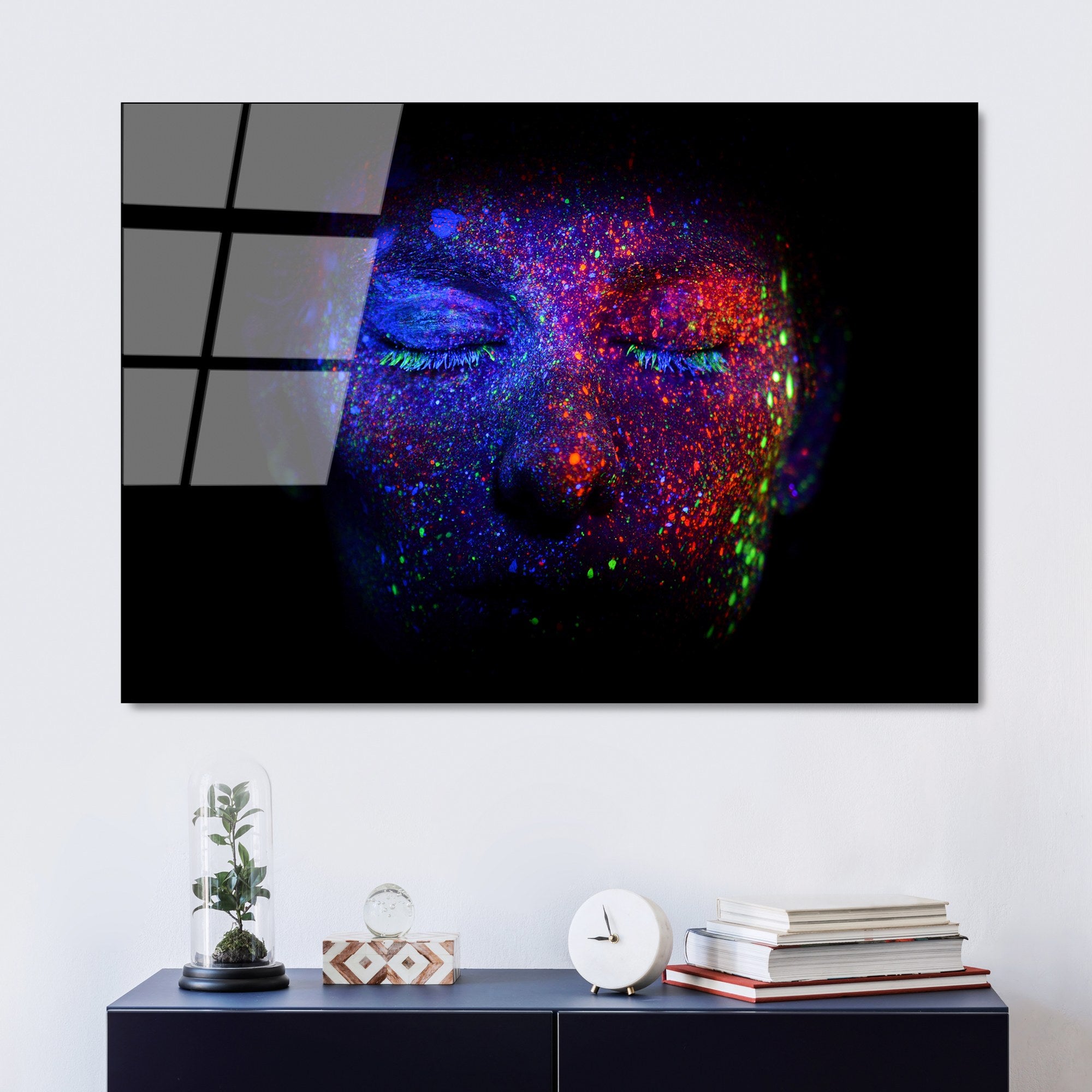 Quadro Decorativo em Vidro Temperado UV-792, Multicolor, 70 x 100 cm, 4 mm