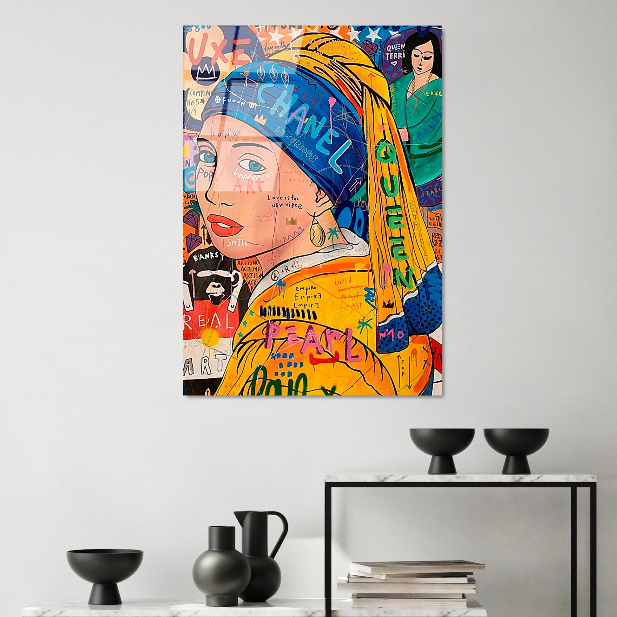 Quadro Decorativo em 100% Vidro Temperado UV-795, Multicolorido, 70 x 100 cm (4 mm)