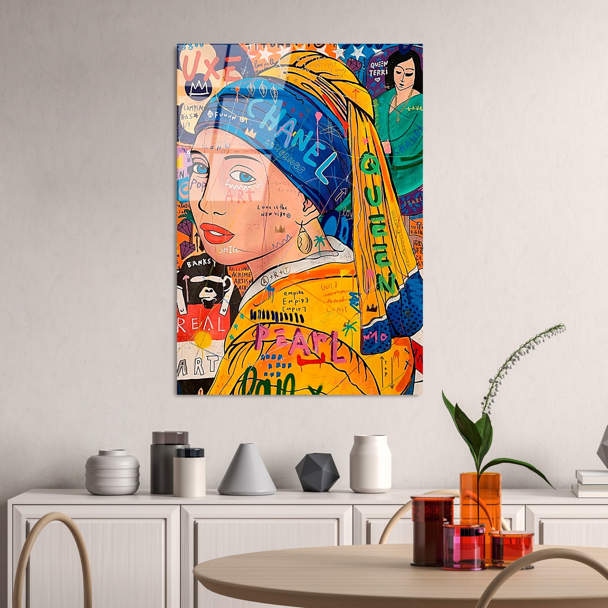 Quadro Decorativo em 100% Vidro Temperado UV-795, Multicolorido, 70 x 100 cm (4 mm)