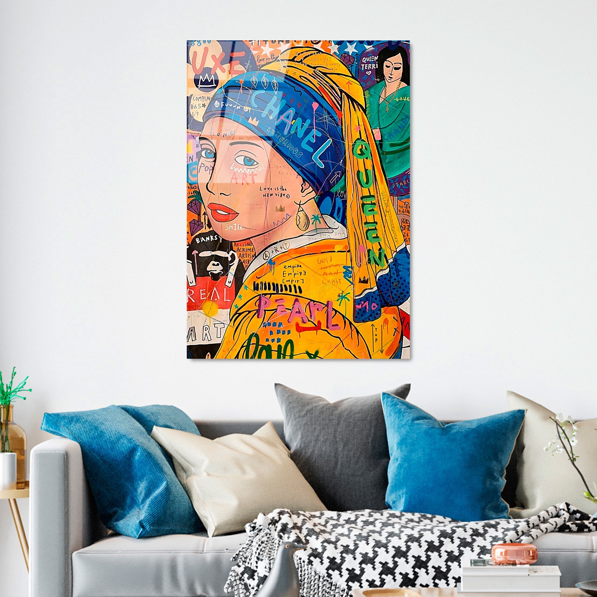 Quadro Decorativo em 100% Vidro Temperado UV-795, Multicolorido, 70 x 100 cm (4 mm)