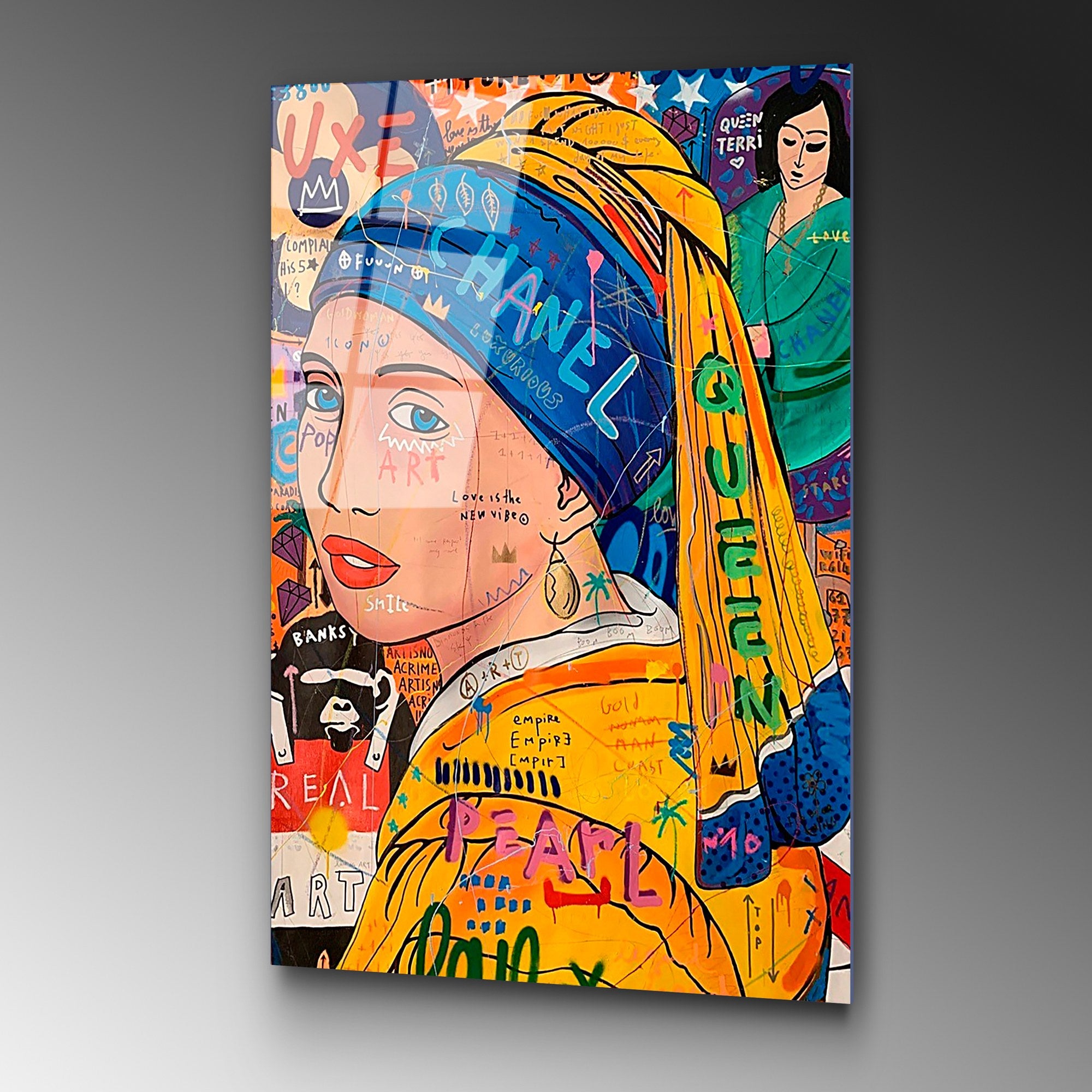 Quadro Decorativo em 100% Vidro Temperado UV-795, Multicolorido, 70 x 100 cm (4 mm)