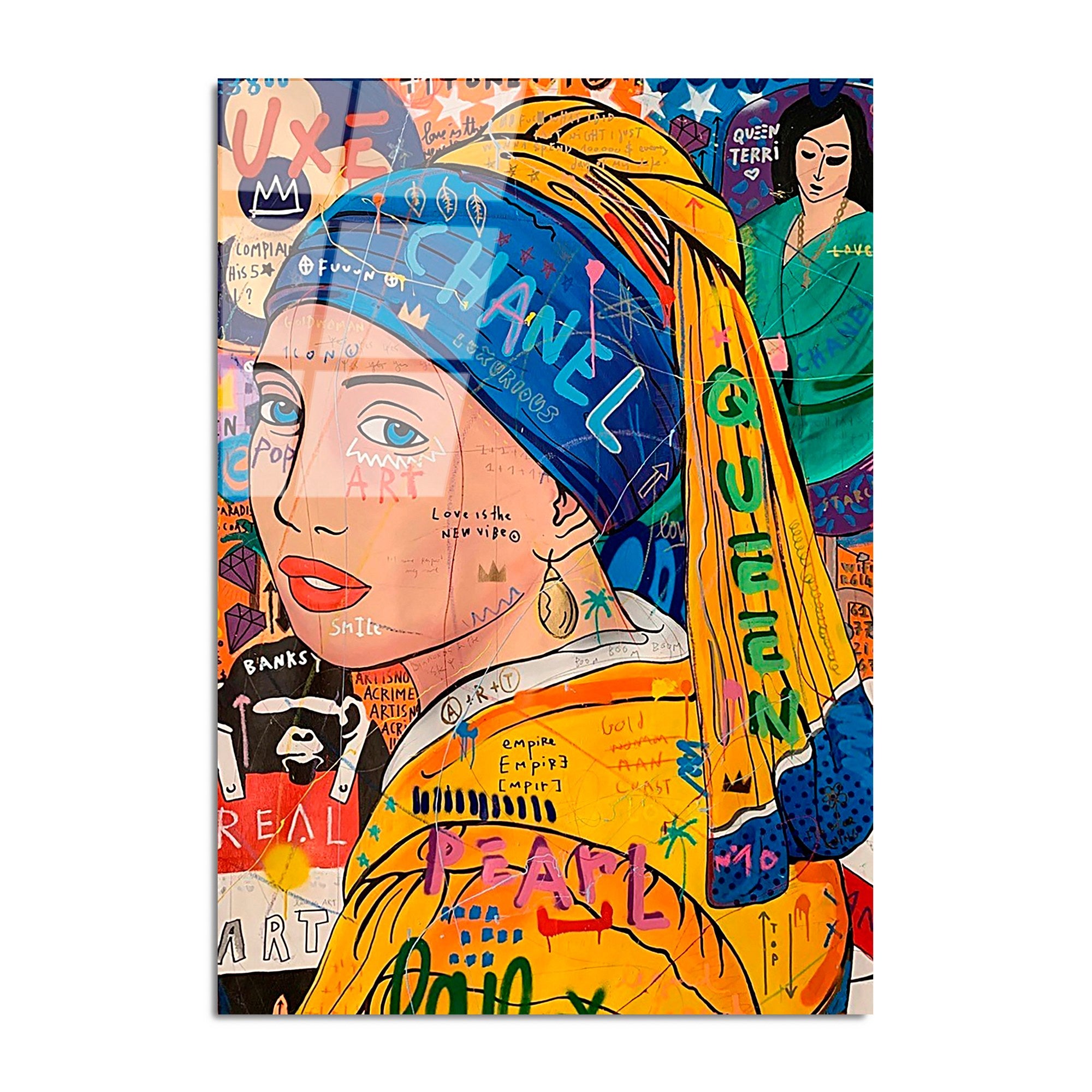 Quadro Decorativo em 100% Vidro Temperado UV-795, Multicolorido, 70 x 100 cm (4 mm)