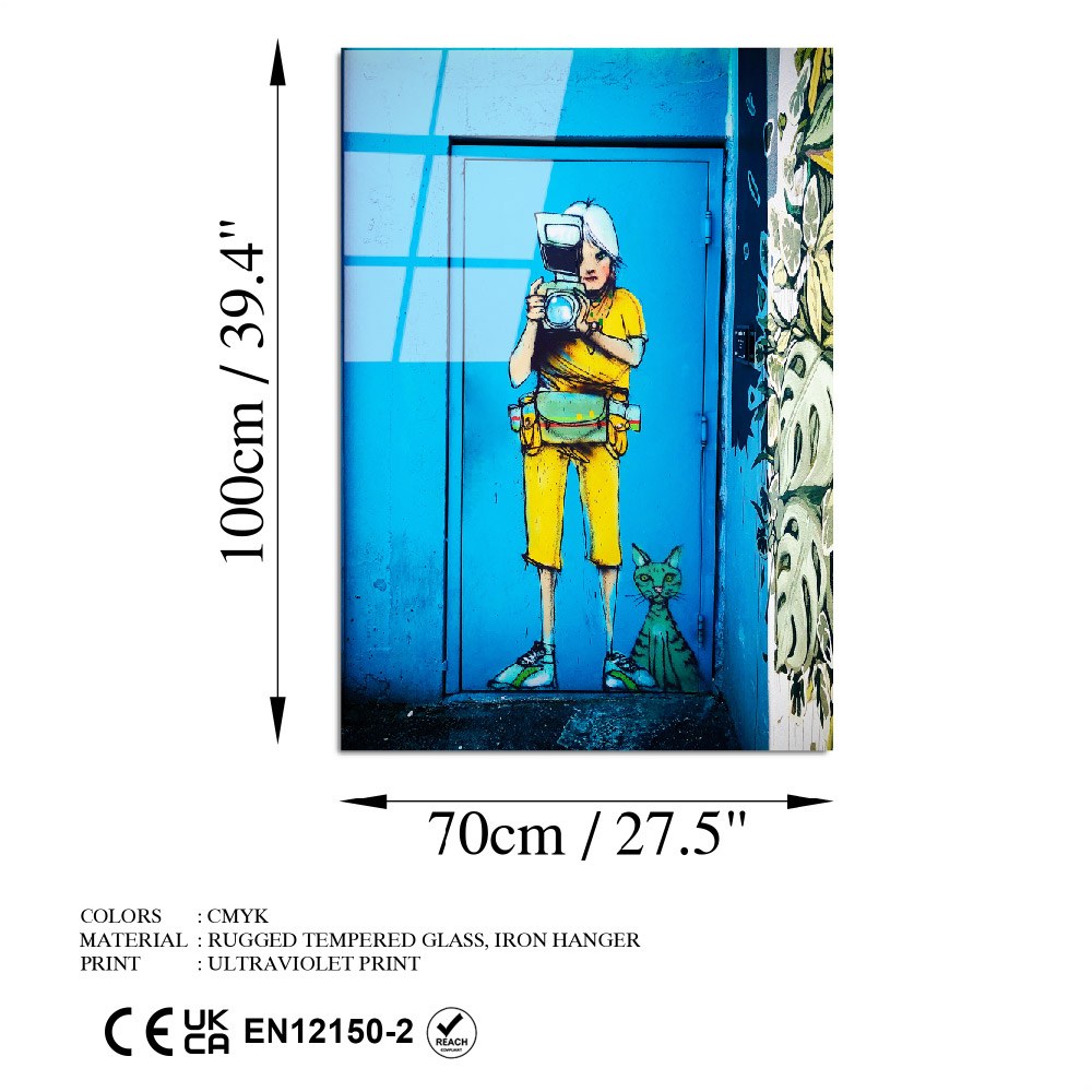 Quadro Decorativo em Vidro Temperado Multicolor 70x100 cm (4 mm) | UV-797