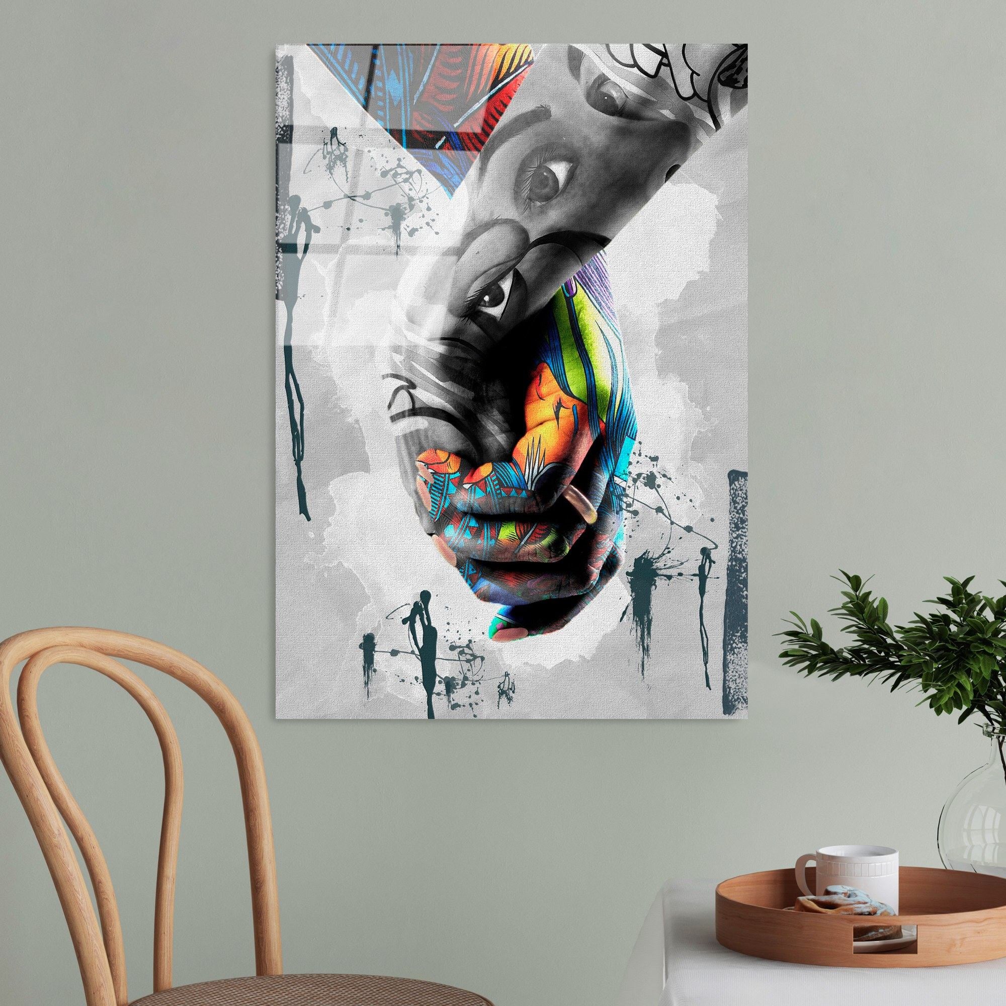 Quadro Decorativo em Vidro Temperado UV-799, 70 x 100 cm, Multicolor (4 mm)