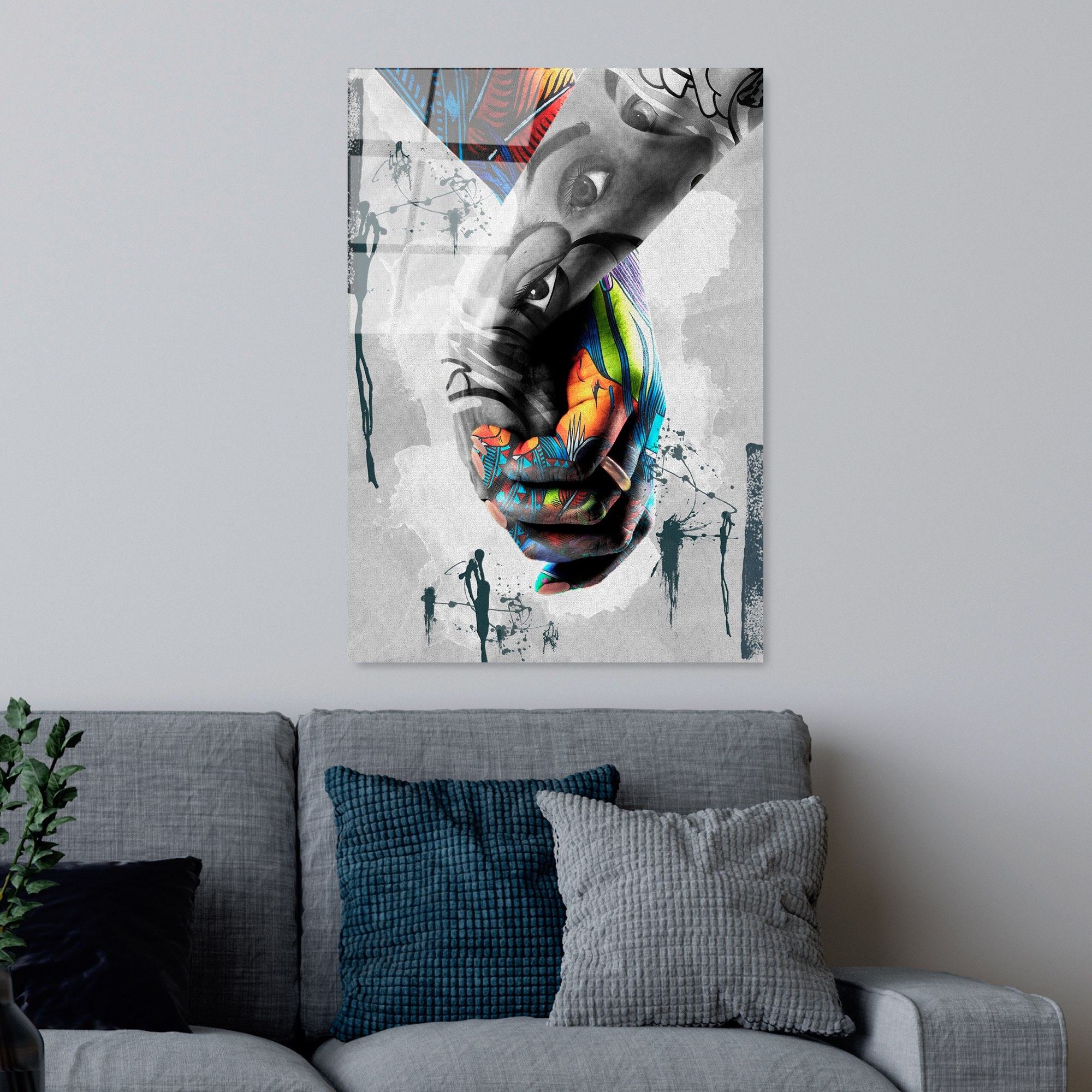 Quadro Decorativo em Vidro Temperado UV-799, 70 x 100 cm, Multicolor (4 mm)