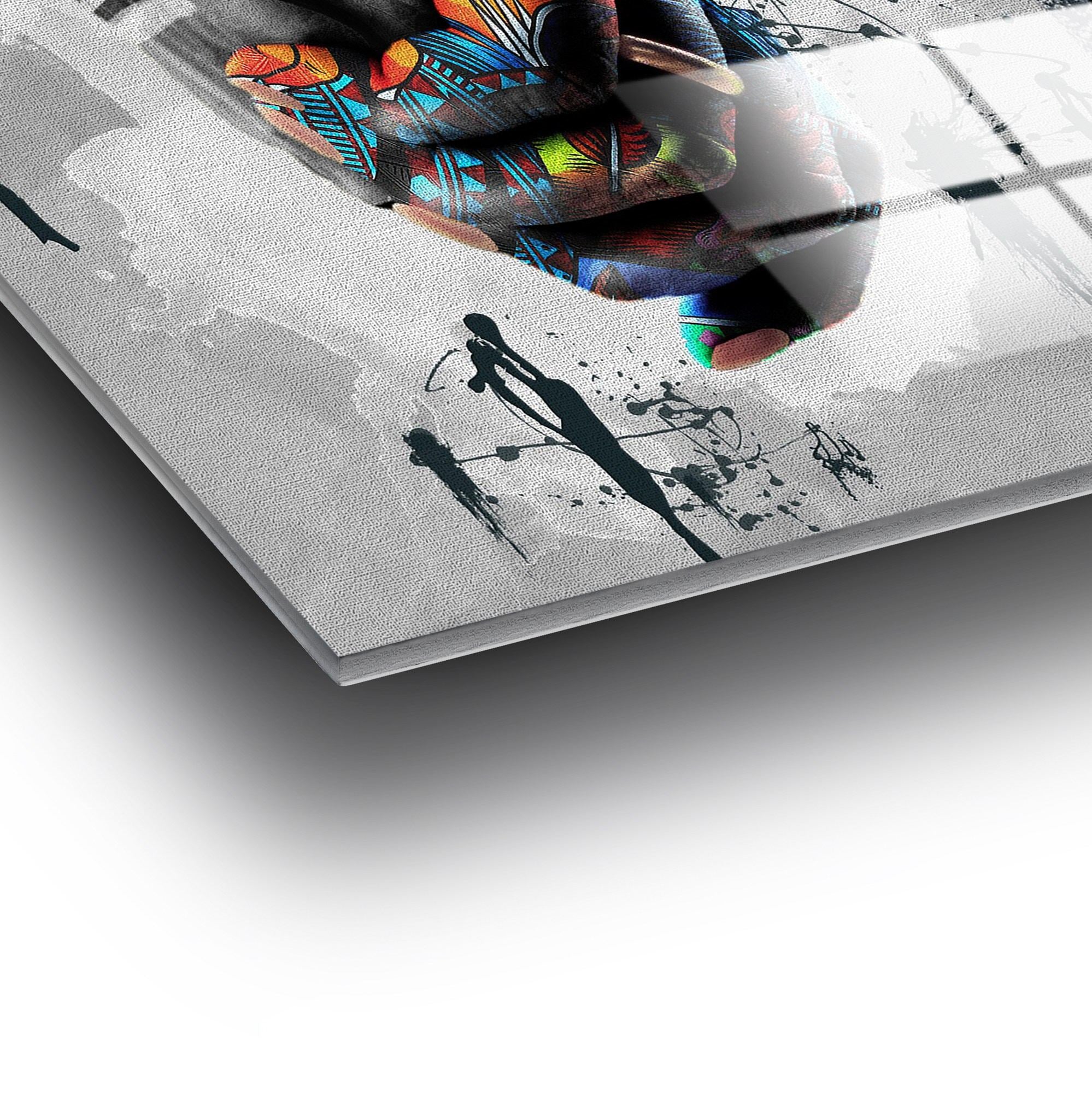 Quadro Decorativo em Vidro Temperado UV-799, 70 x 100 cm, Multicolor (4 mm)