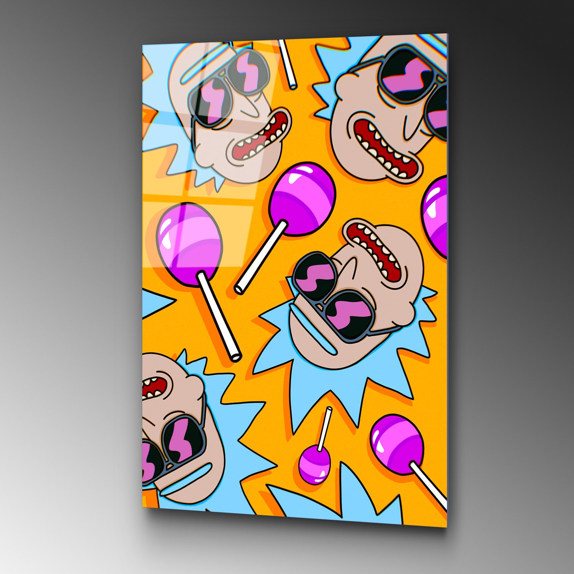 Quadro Decorativo em Vidro Temperado UV-800, Multicolor, 70 x 100 cm (4 mm)