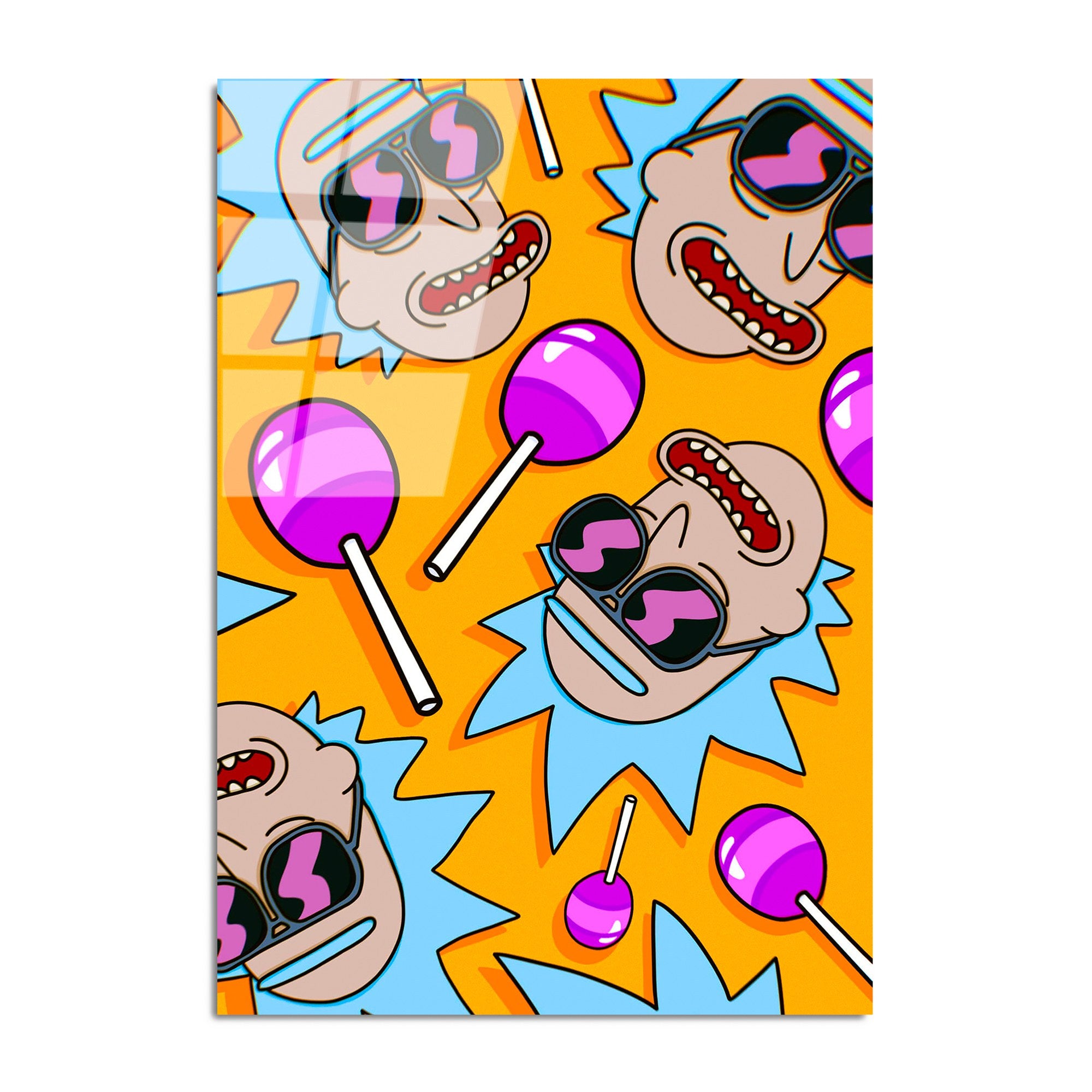 Quadro Decorativo em Vidro Temperado UV-800, Multicolor, 70 x 100 cm (4 mm)