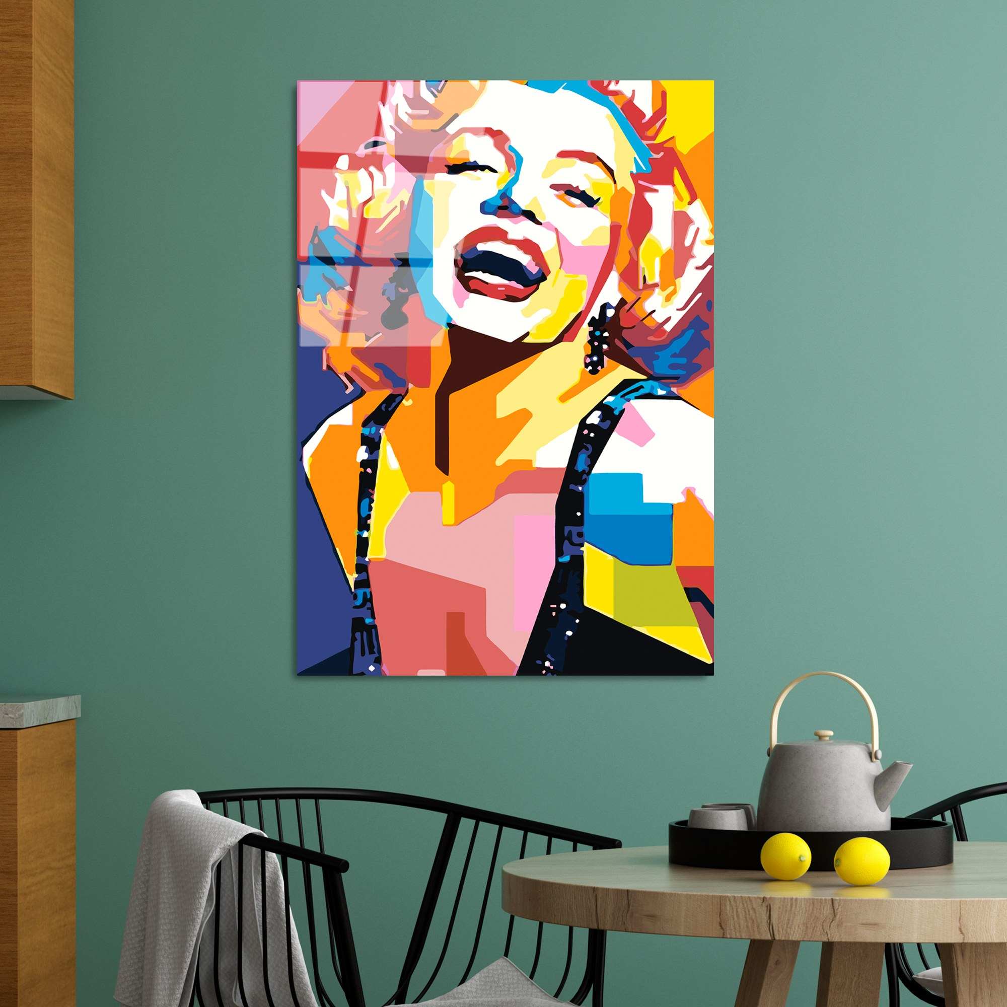 Quadro Decorativo em Vidro Temperado UV-802, Multicolor, 70 x 100 cm (4 mm)