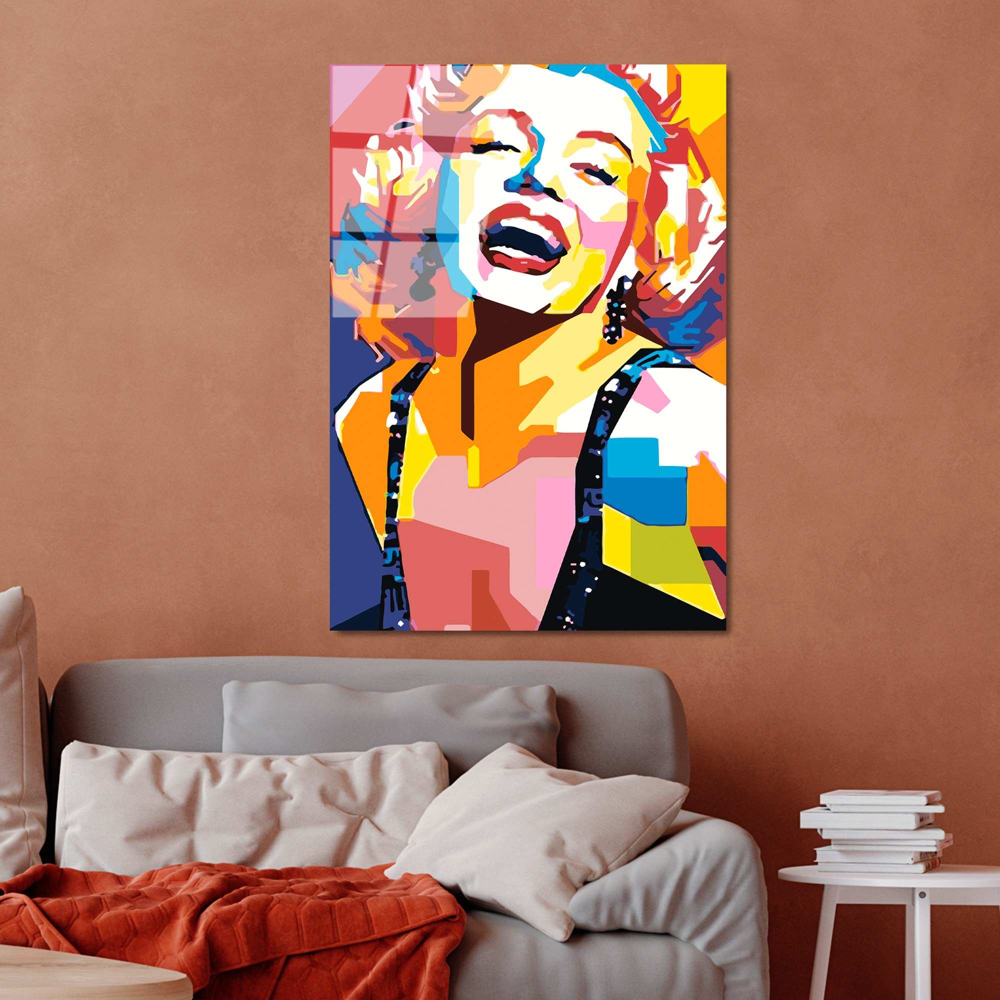 Quadro Decorativo em Vidro Temperado UV-802, Multicolor, 70 x 100 cm (4 mm)