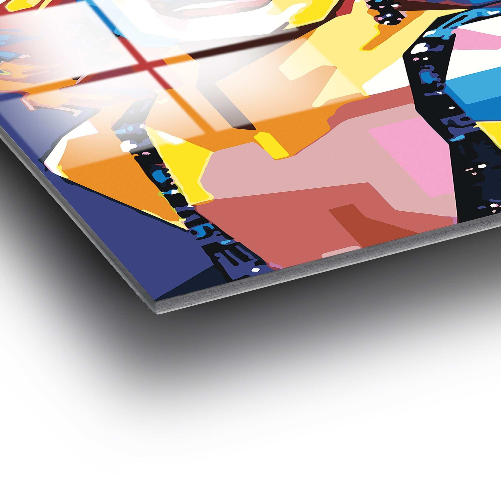 Quadro Decorativo em Vidro Temperado UV-802, Multicolor, 70 x 100 cm (4 mm)