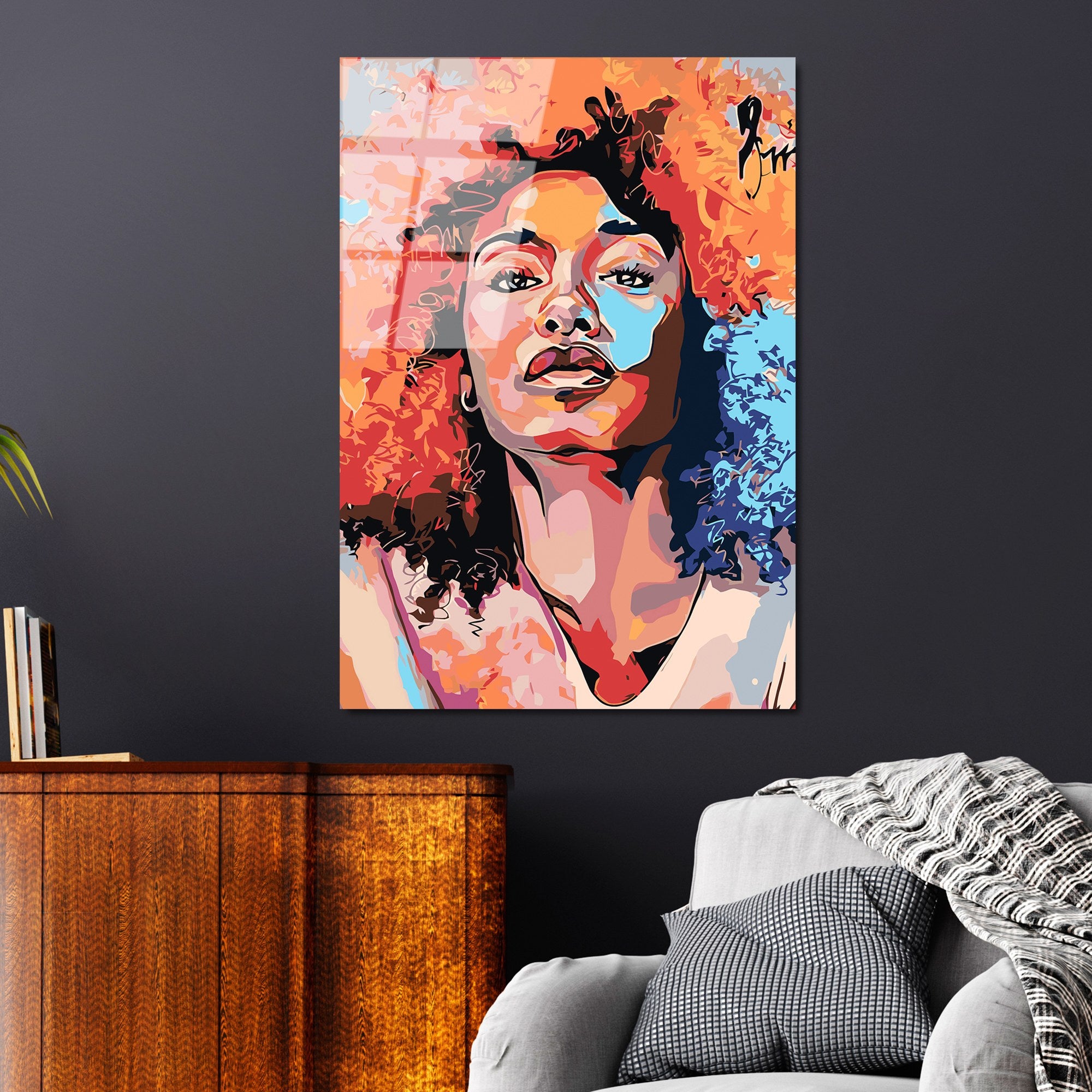 Quadro Decorativo em Vidro Temperado 70x100 cm (4 mm) Multicolor | UV-803 | Ref. 123BZM2295