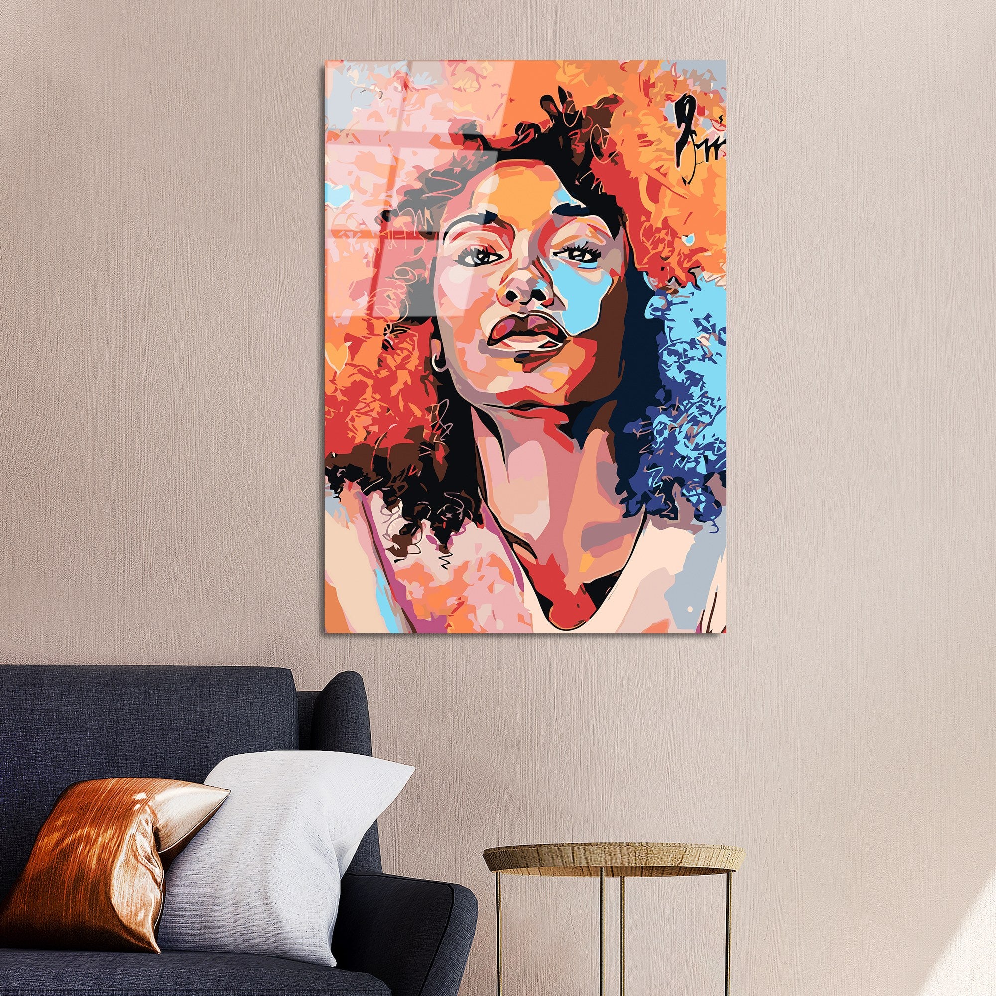 Quadro Decorativo em Vidro Temperado 70x100 cm (4 mm) Multicolor | UV-803 | Ref. 123BZM2295