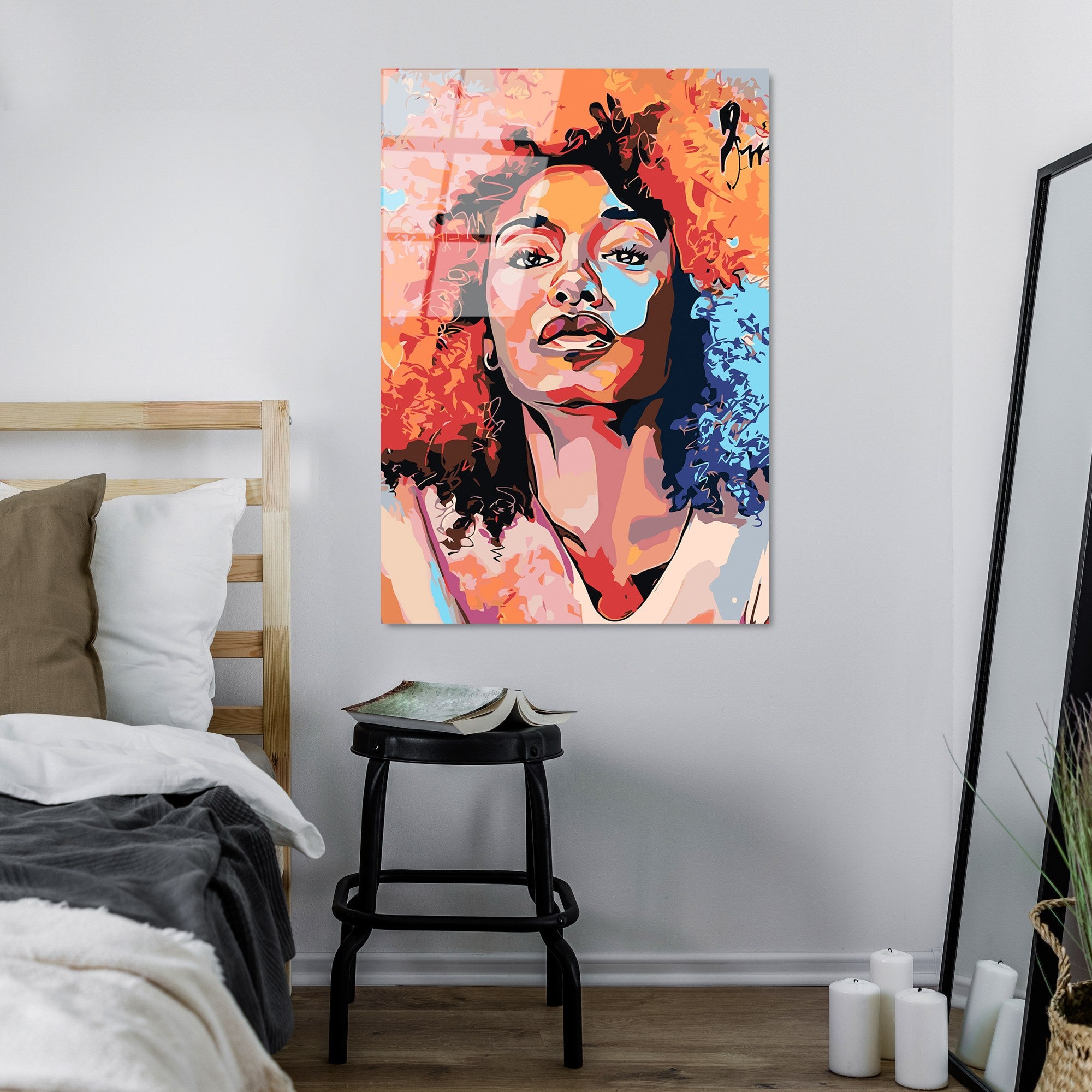 Quadro Decorativo em Vidro Temperado 70x100 cm (4 mm) Multicolor | UV-803 | Ref. 123BZM2295