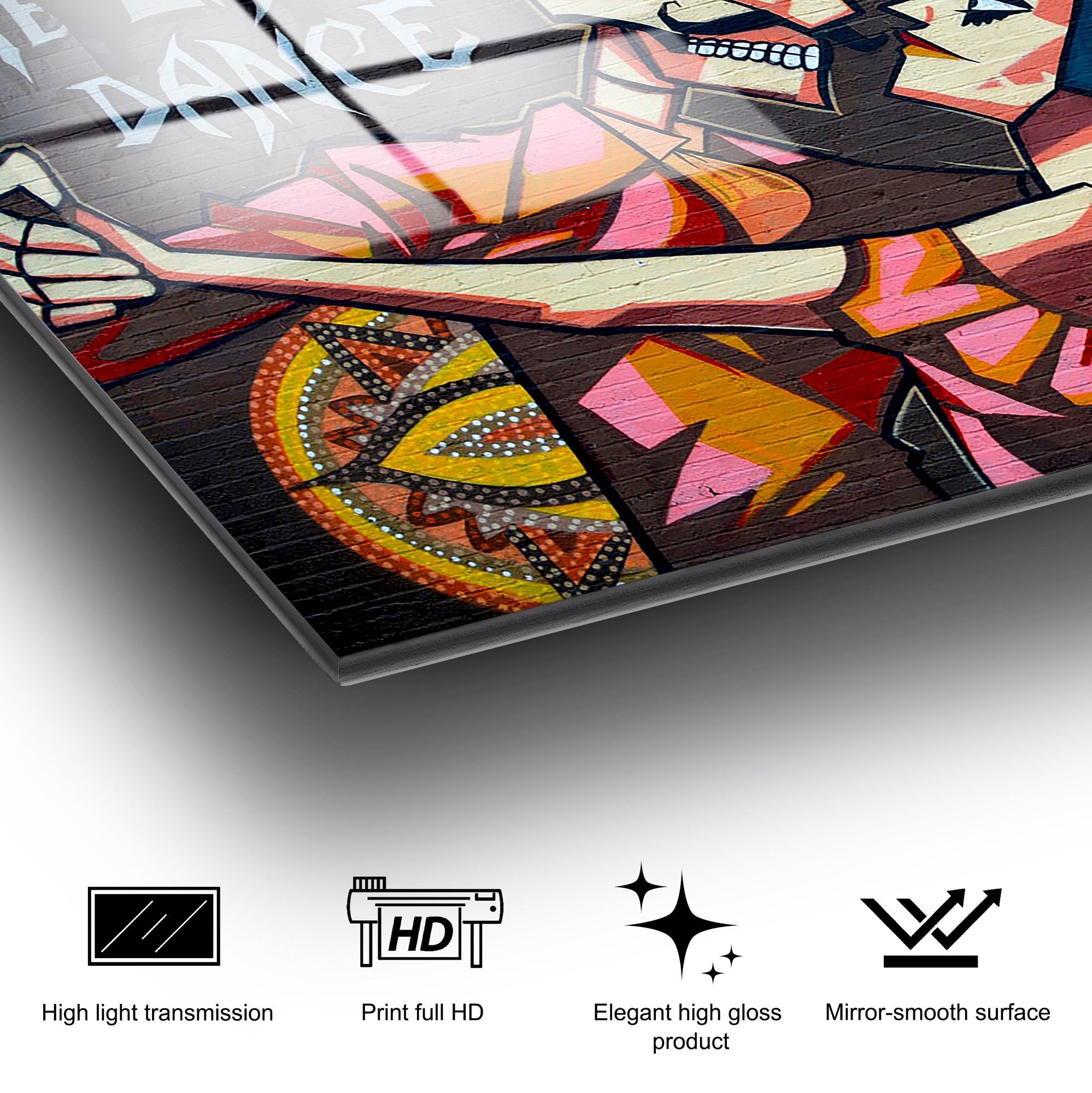 Quadro Decorativo em Vidro Temperado UV-805, 70 x 100 cm, Multicolor (4 mm)