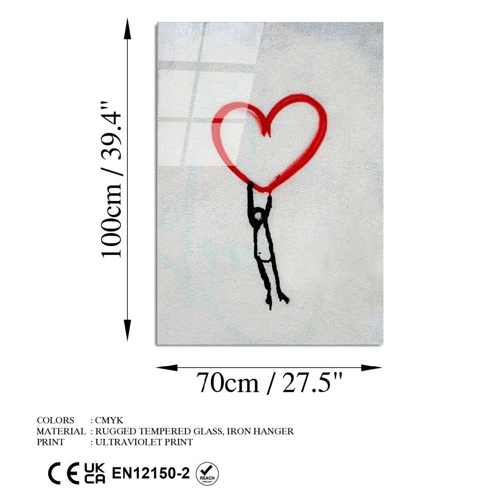 Quadro Decorativo em Vidro Temperado UV-806, 70 x 100 cm, Multicolor, 4 mm