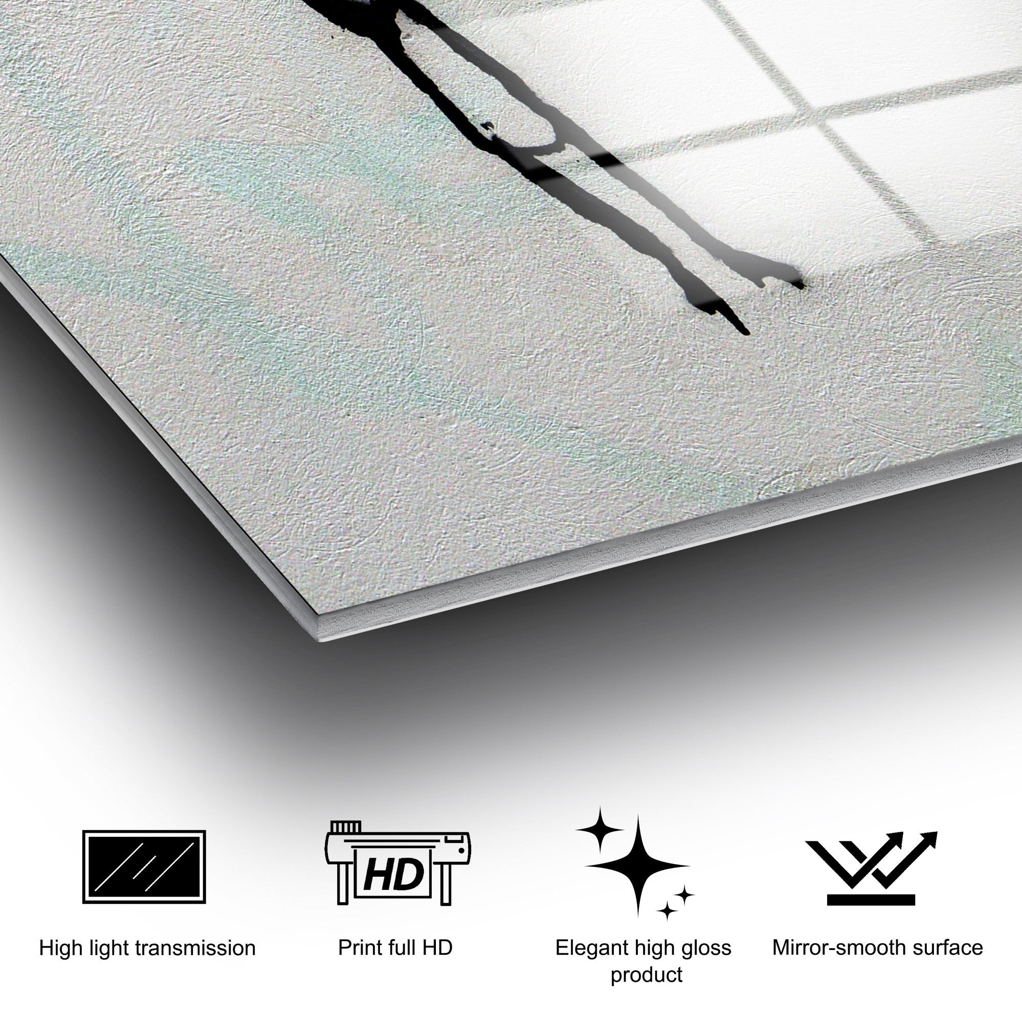 Quadro Decorativo em Vidro Temperado UV-806, 70 x 100 cm, Multicolor, 4 mm