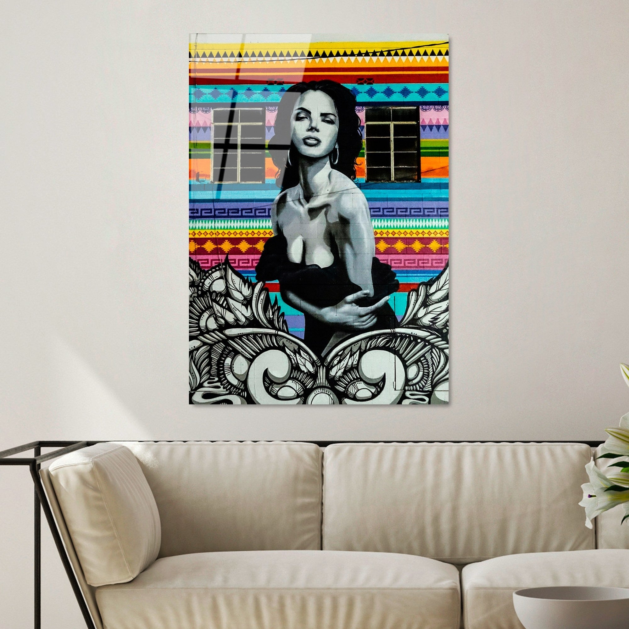 Quadro Decorativo em Vidro Temperado 70x100 cm (4 mm), Multicolor – UV-807 (Ref. 123BZM2299)