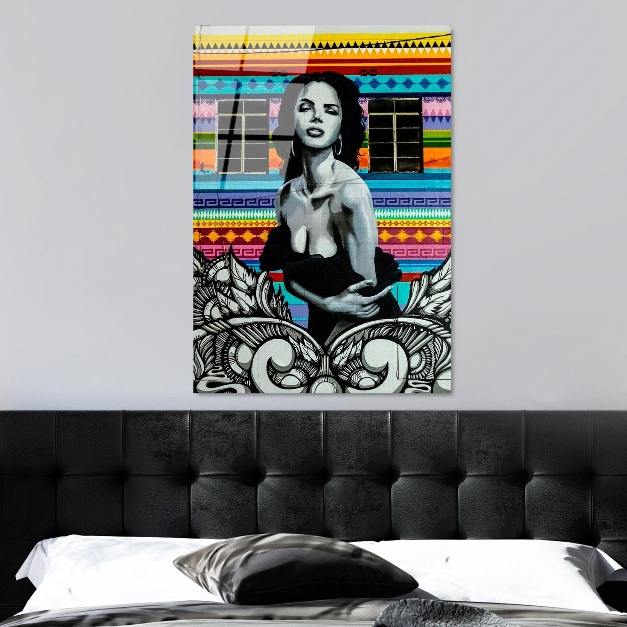 Quadro Decorativo em Vidro Temperado 70x100 cm (4 mm), Multicolor – UV-807 (Ref. 123BZM2299)