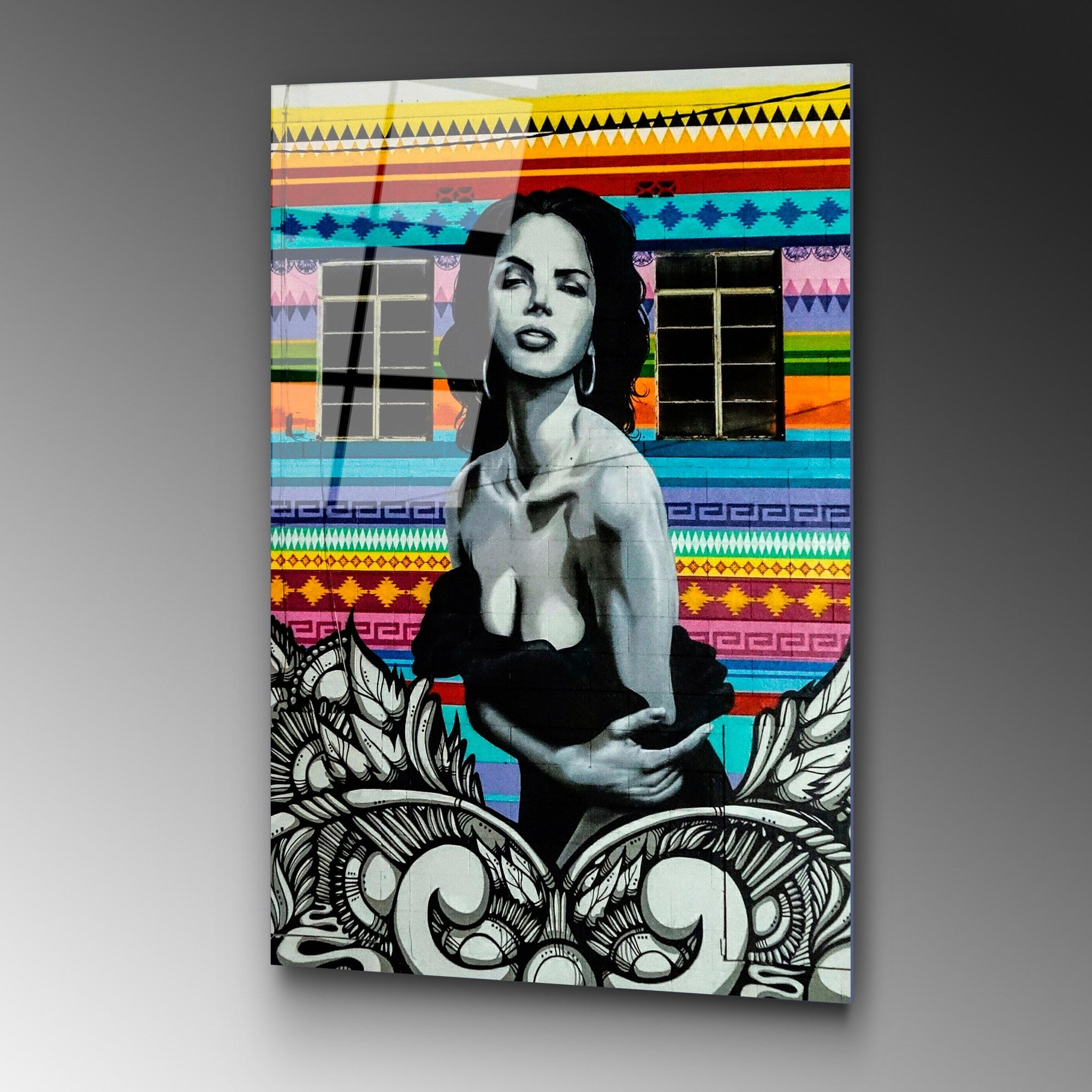 Quadro Decorativo em Vidro Temperado 70x100 cm (4 mm), Multicolor – UV-807 (Ref. 123BZM2299)