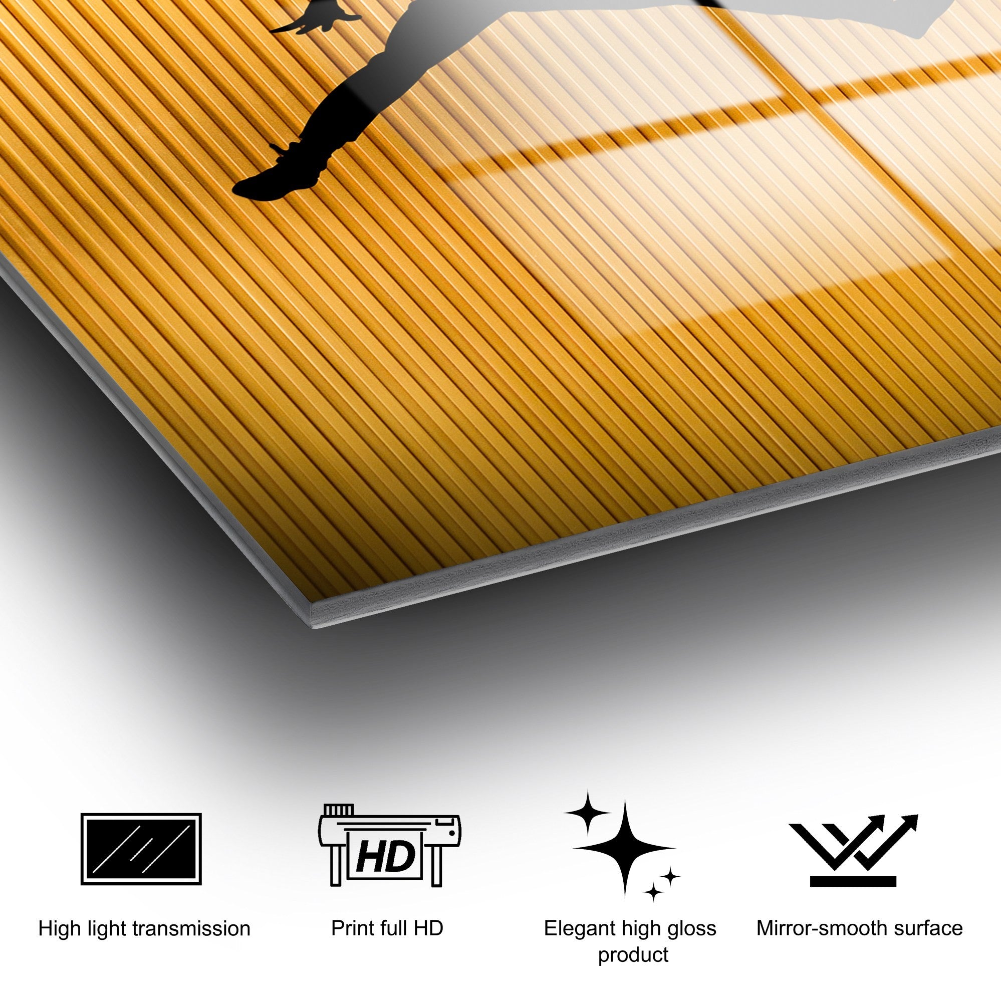 Quadro Decorativo em Vidro Temperado UV-809 Multicolor 70 x 100 cm, 4 mm