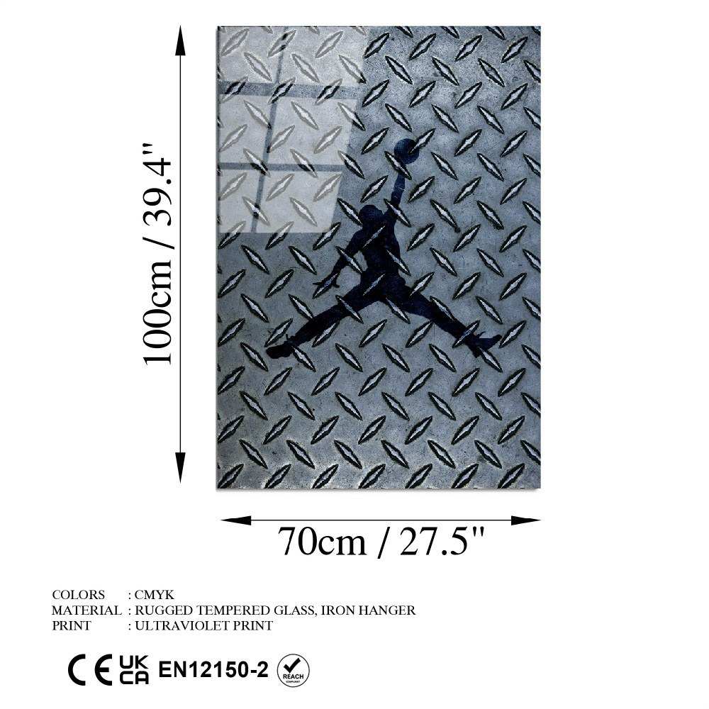 Quadro Decorativo em Vidro Temperado UV-810 Multicolor 70x100 cm (4 mm)