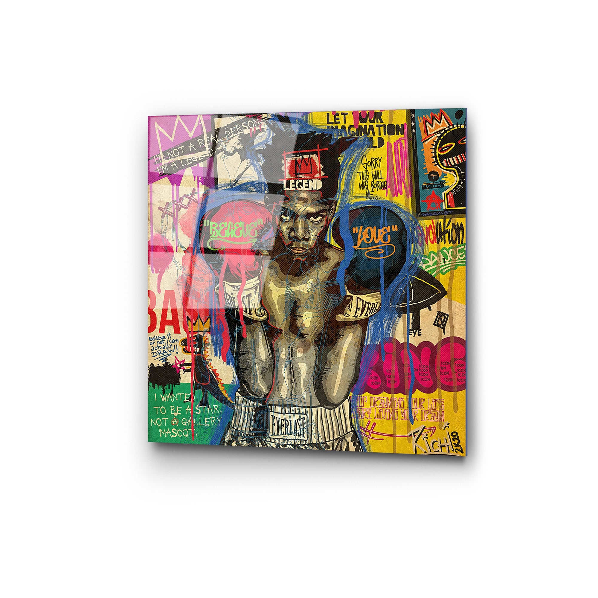 Quadro Decorativo em Vidro Temperado UV-815, Multicolor, 50 x 50 cm, 4 mm