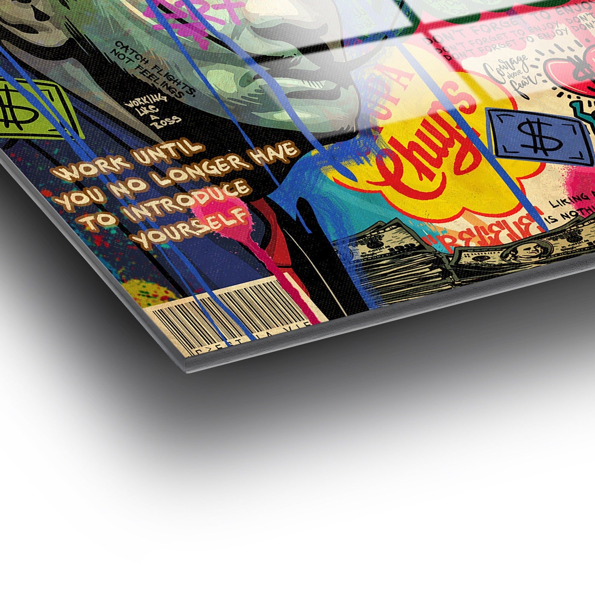 Quadro Decorativo em Vidro Temperado UV-817, Multicolor, 50 x 50 cm (4 mm)