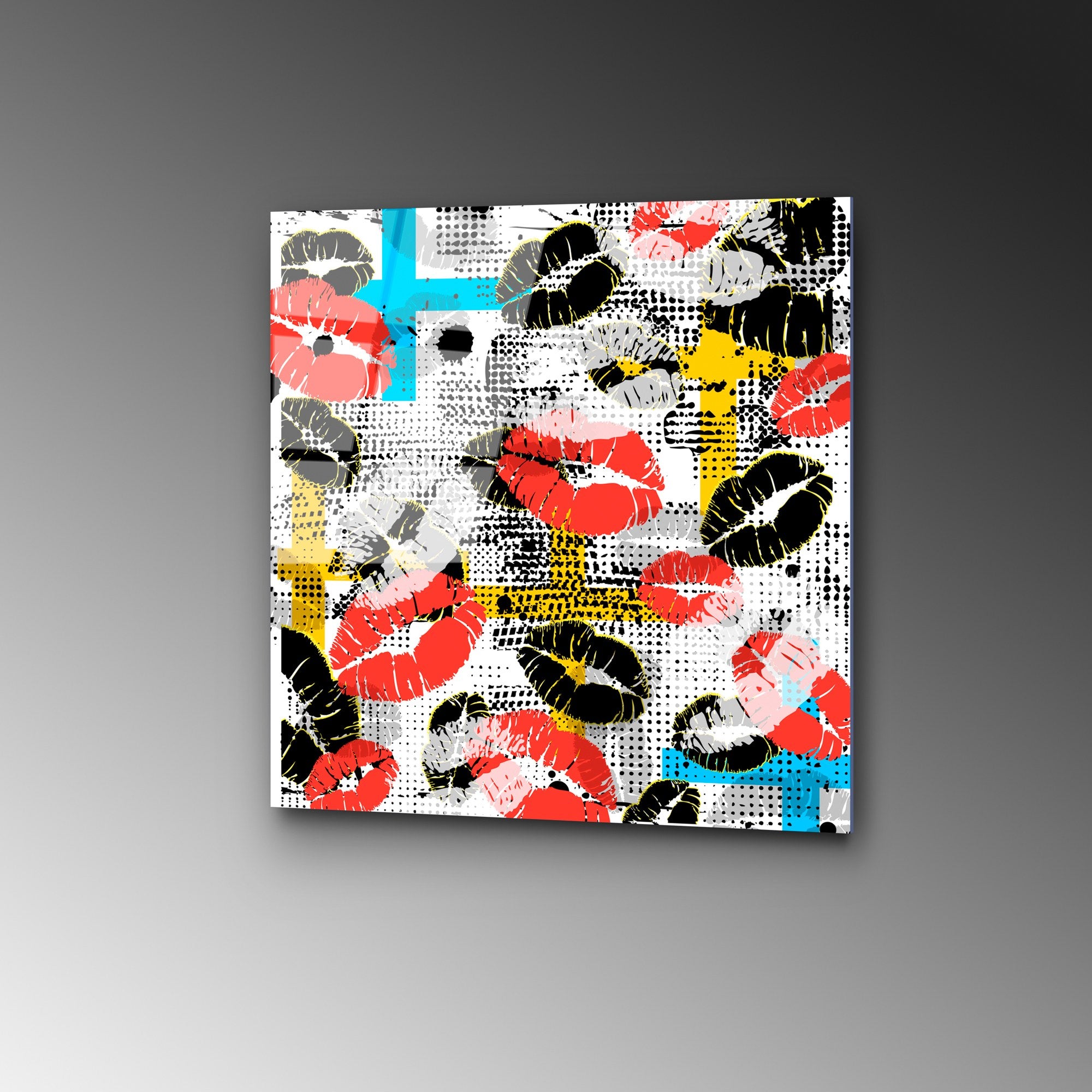 Quadro Decorativo em Vidro 100% Temperado (4 mm) UV-818, Multicolor, 50 x 50 cm