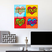 Quadro Decorativo em Vidro Temperado UV-819, Multicolor, 50 x 50 cm (4 mm)