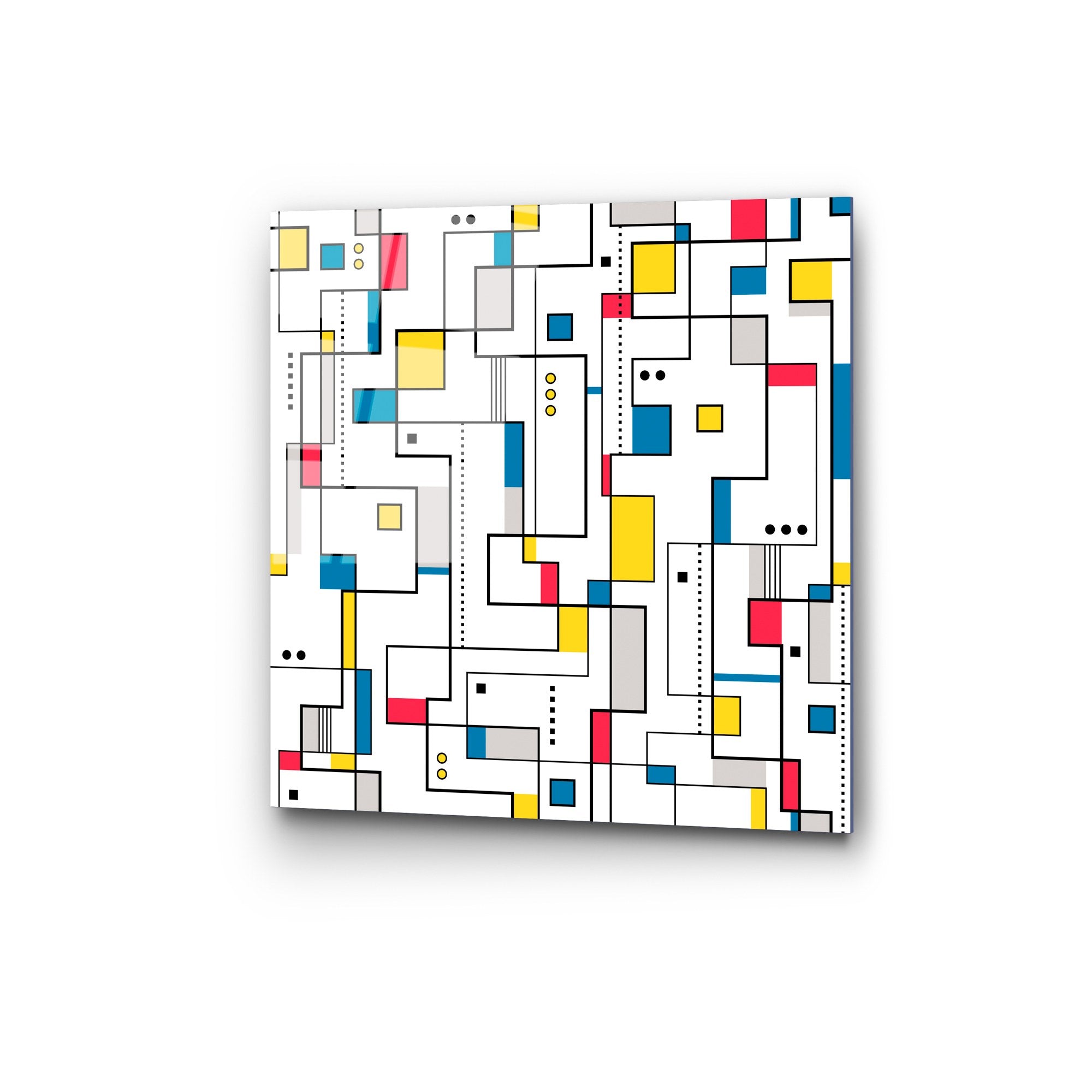 Quadro Decorativo em Vidro 100% Temperado UV-820, 50x50 cm, Multicolor (4 mm)