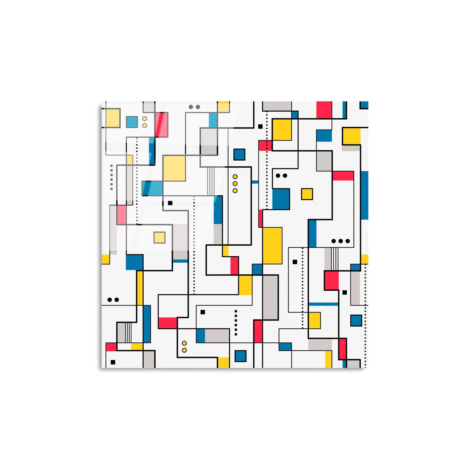 Quadro Decorativo em Vidro 100% Temperado UV-820, 50x50 cm, Multicolor (4 mm)