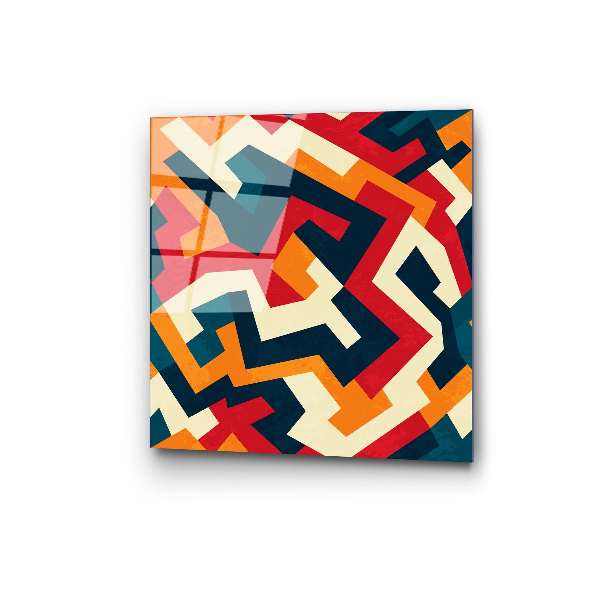 Quadro Decorativo em Vidro Temperado UV-821, Multicolor, 50 x 50 cm (4 mm)