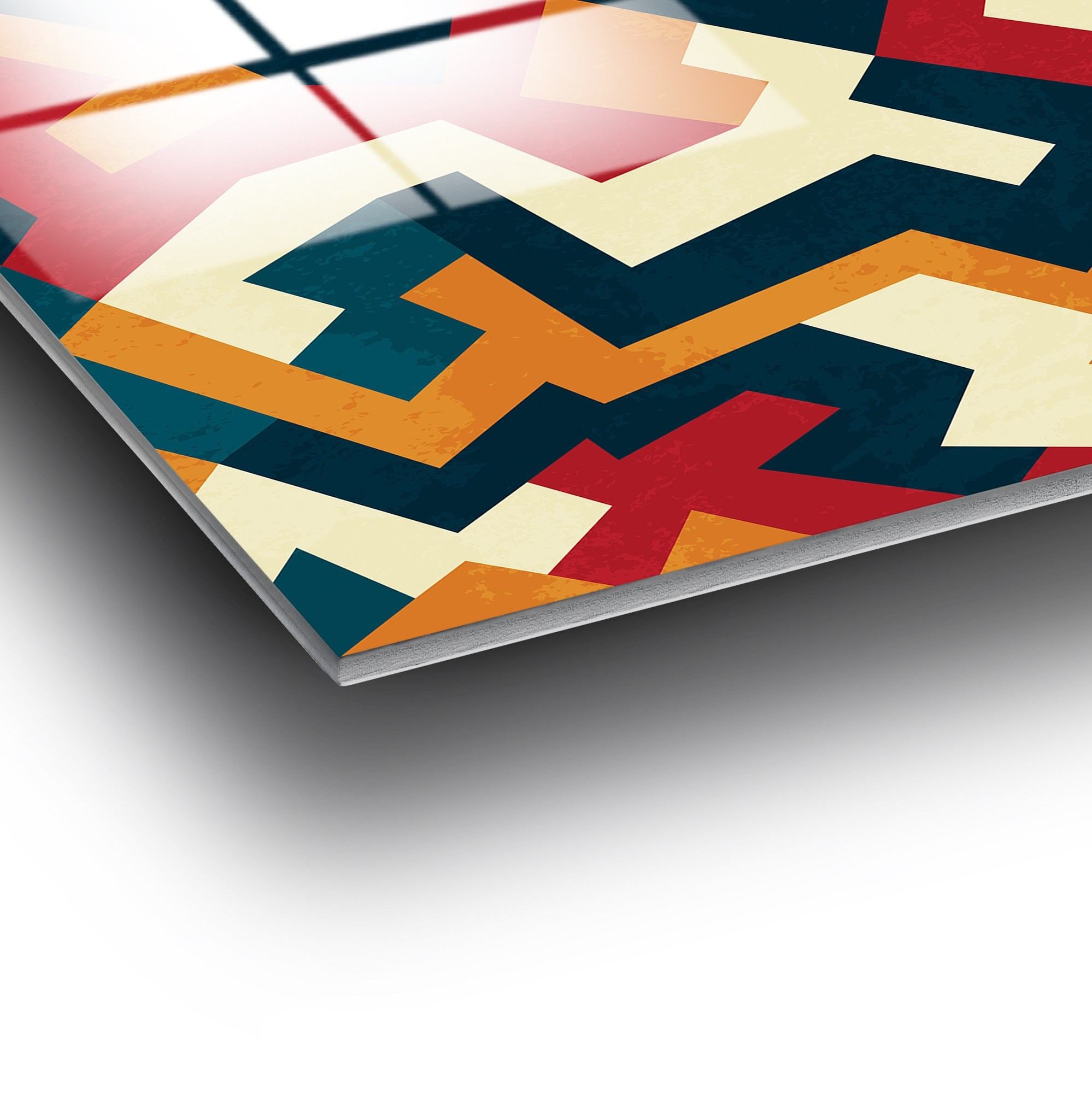 Quadro Decorativo em Vidro Temperado UV-821, Multicolor, 50 x 50 cm (4 mm)