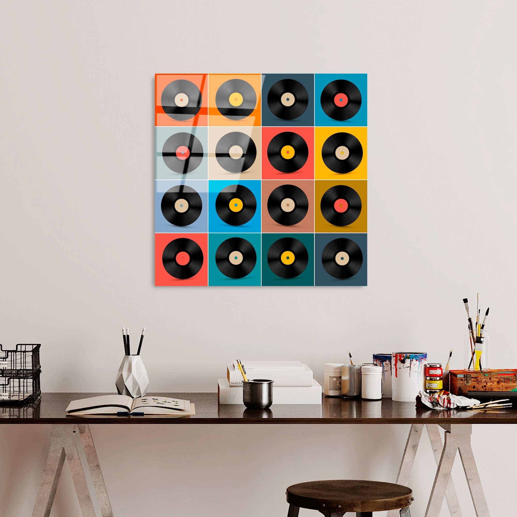 Quadro Decorativo em Vidro Temperado Multicolor 50 x 50 cm UV-822 (4 mm)