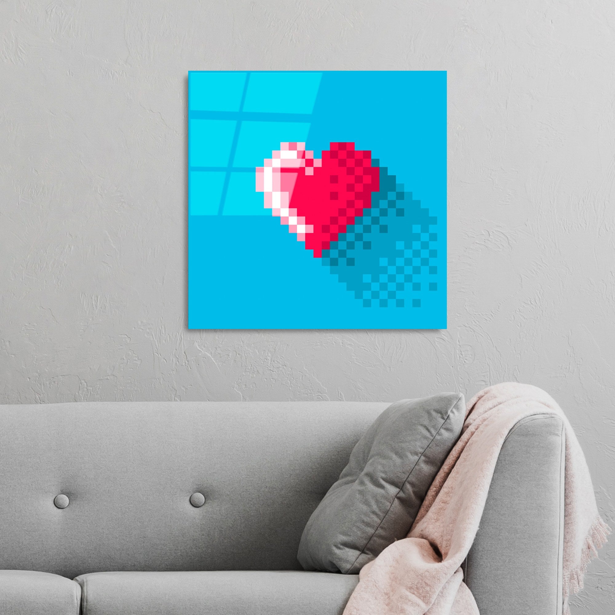 Quadro Decorativo em Vidro Temperado (4 mm) 50 x 50 cm - Multicolorido | UV-823