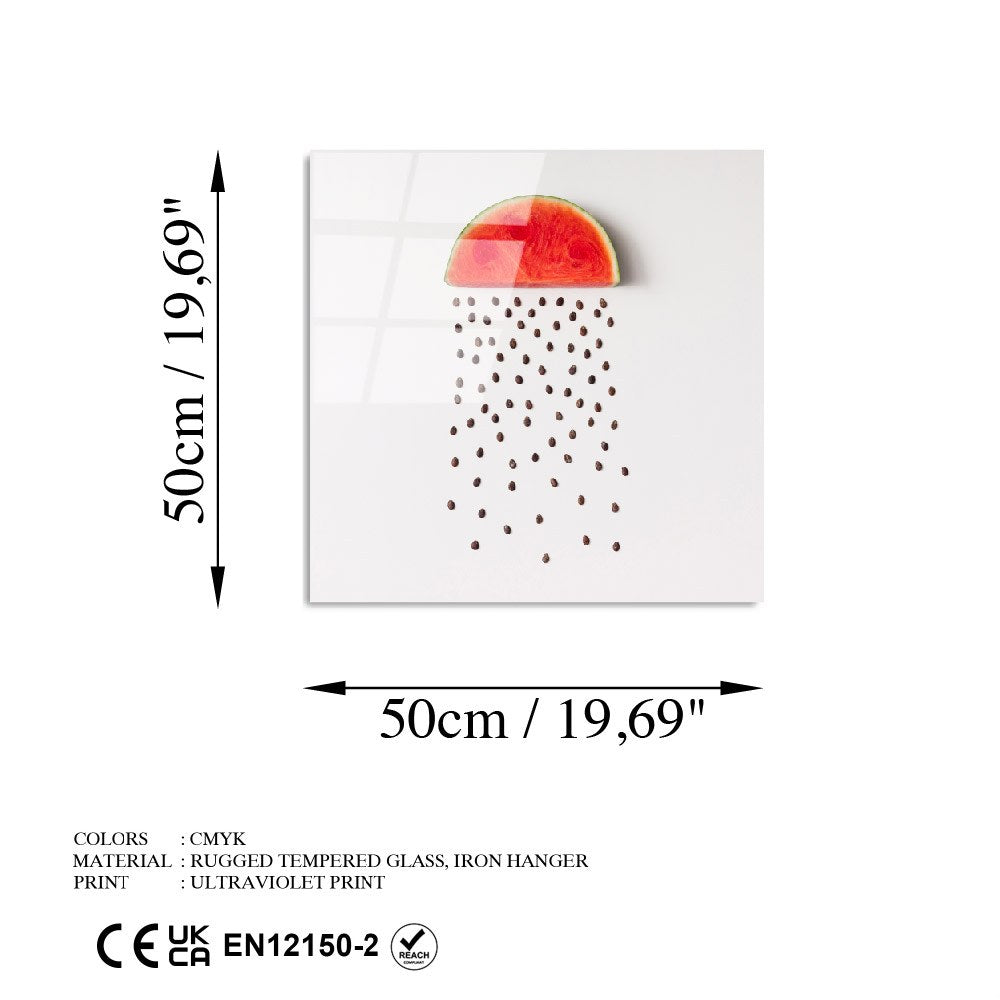 Quadro Decorativo em Vidro Temperado UV-824 (50 x 50 cm) Multicolor – 4 mm