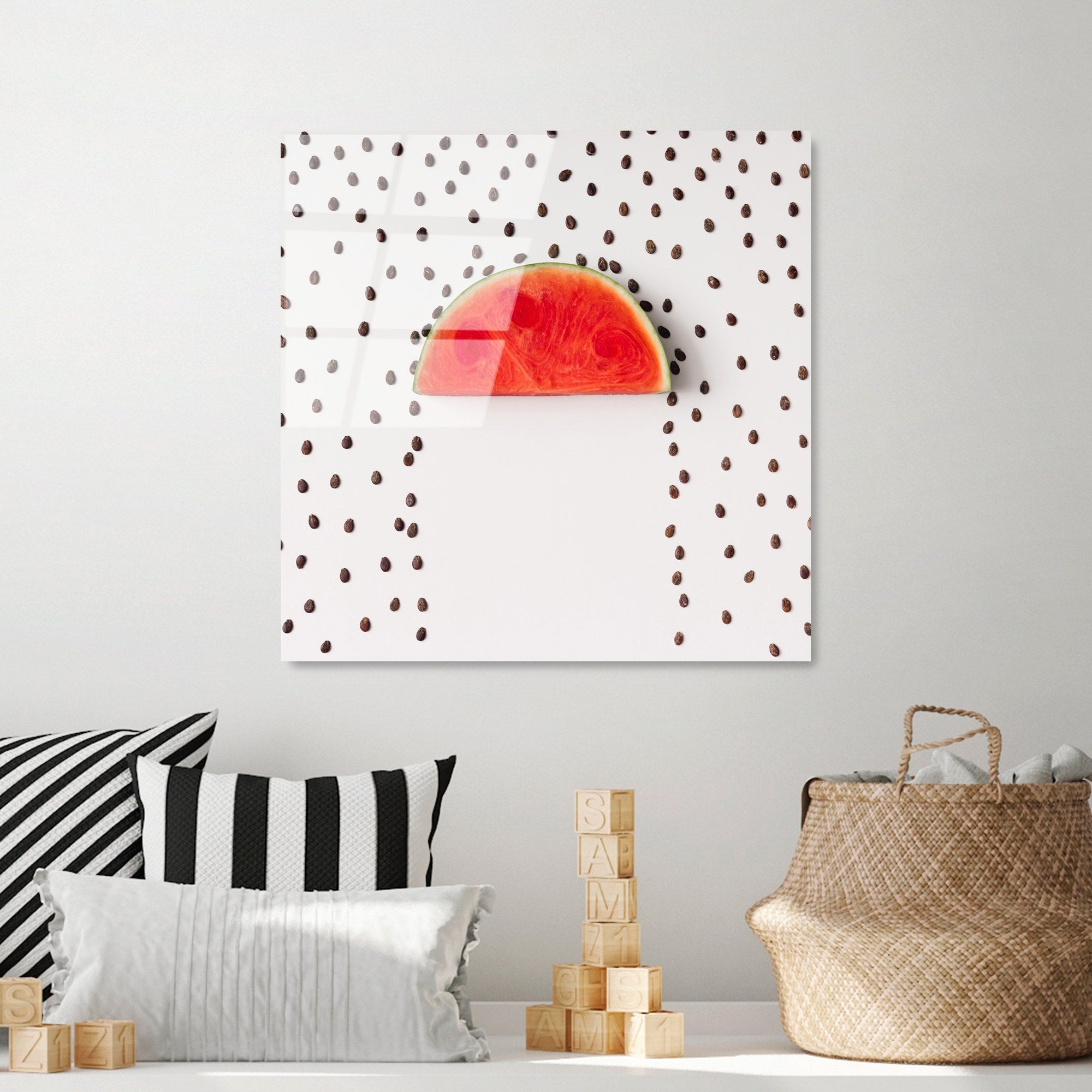 Quadro Decorativo em Vidro Temperado UV-825, Multicolor, 50x50 cm, 4 mm