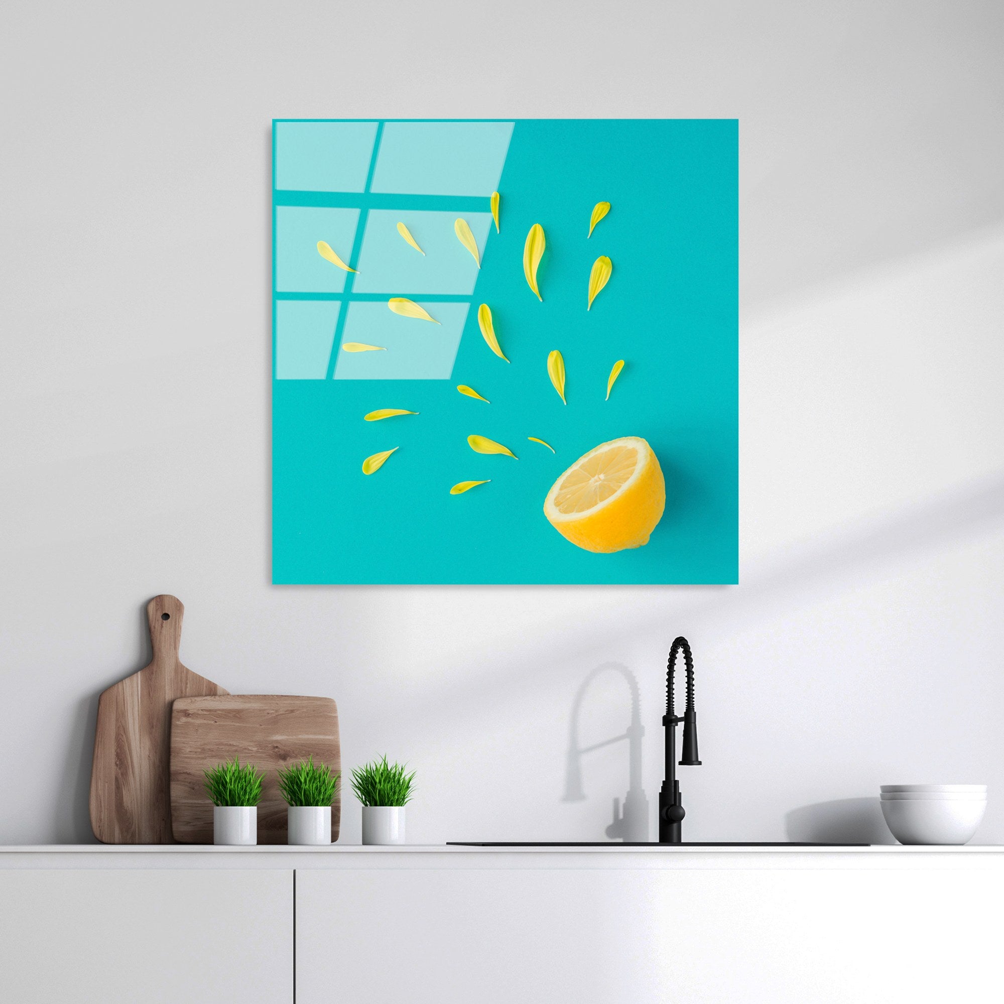 Quadro Decorativo em Vidro Temperado 4 mm 50 x 50 cm Multicolor UV-828 Ref. 123BZM2321