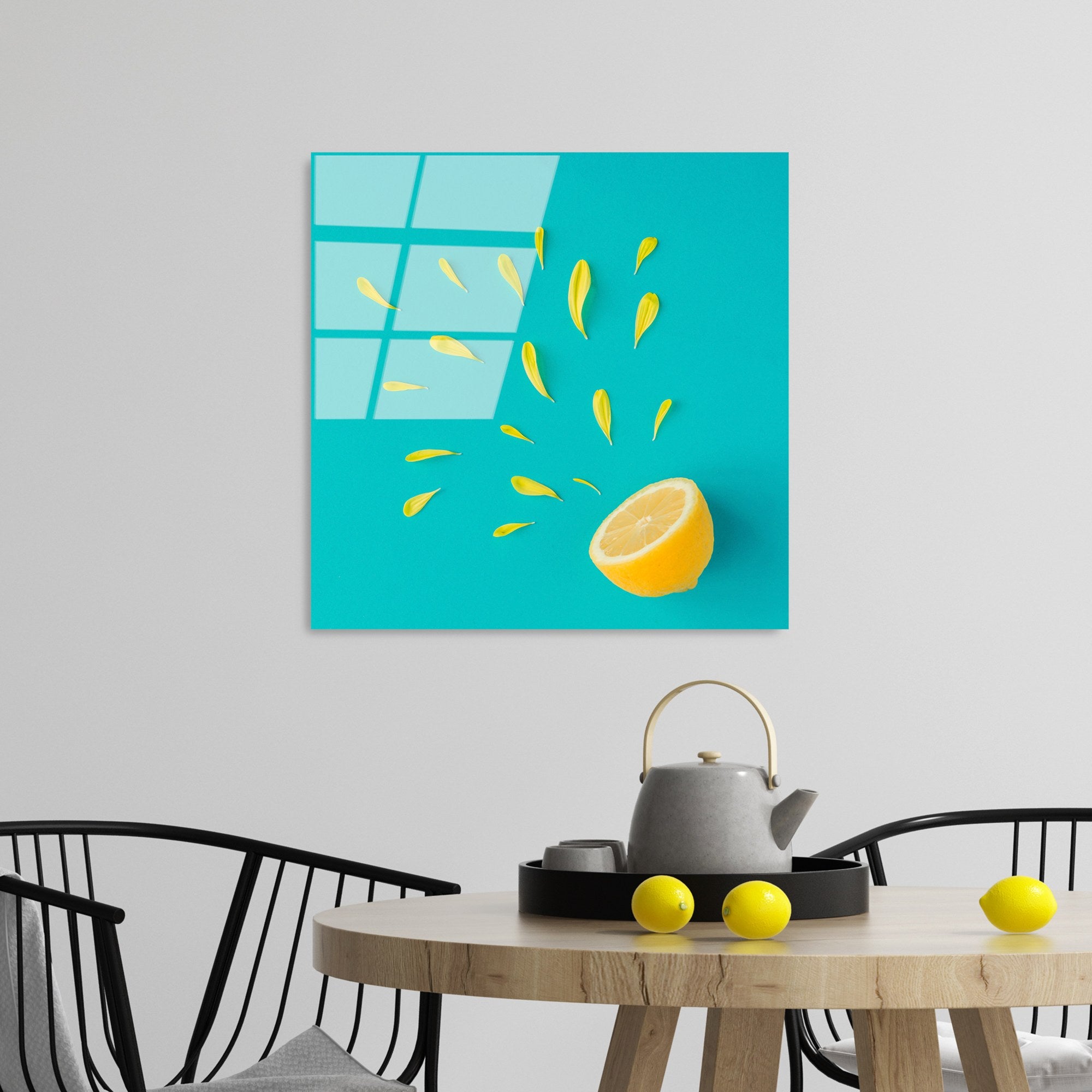 Quadro Decorativo em Vidro Temperado 4 mm 50 x 50 cm Multicolor UV-828 Ref. 123BZM2321