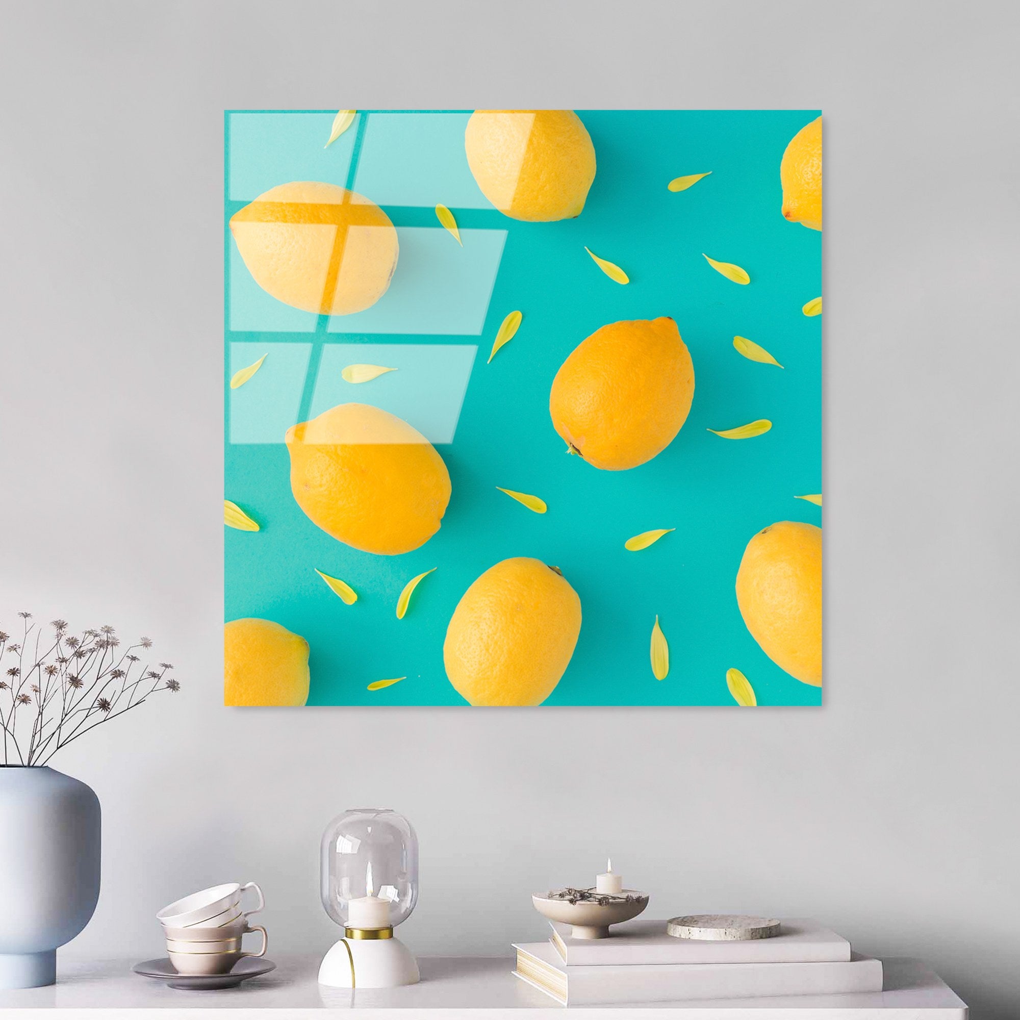 Quadro Decorativo em Vidro Temperado 100% UV-829, Multicolor, 50 x 50 cm (4 mm)