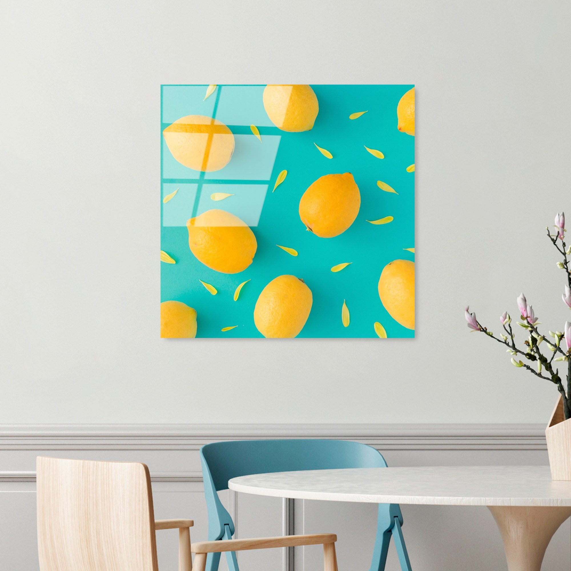 Quadro Decorativo em Vidro Temperado 100% UV-829, Multicolor, 50 x 50 cm (4 mm)