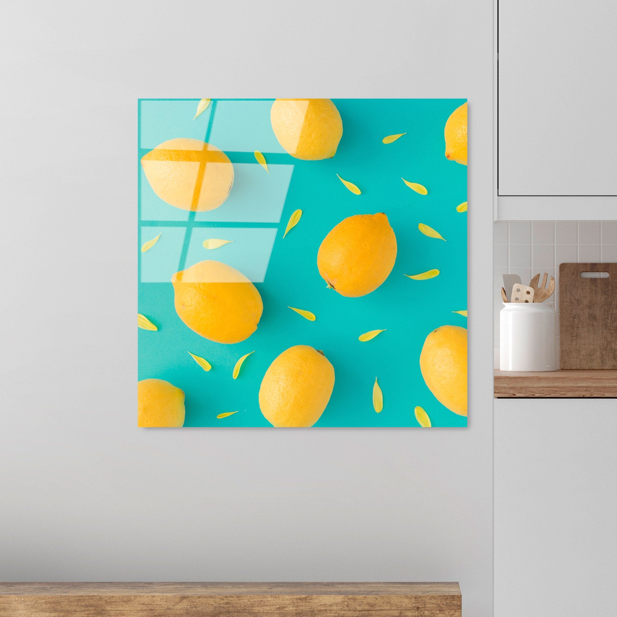 Quadro Decorativo em Vidro Temperado 100% UV-829, Multicolor, 50 x 50 cm (4 mm)