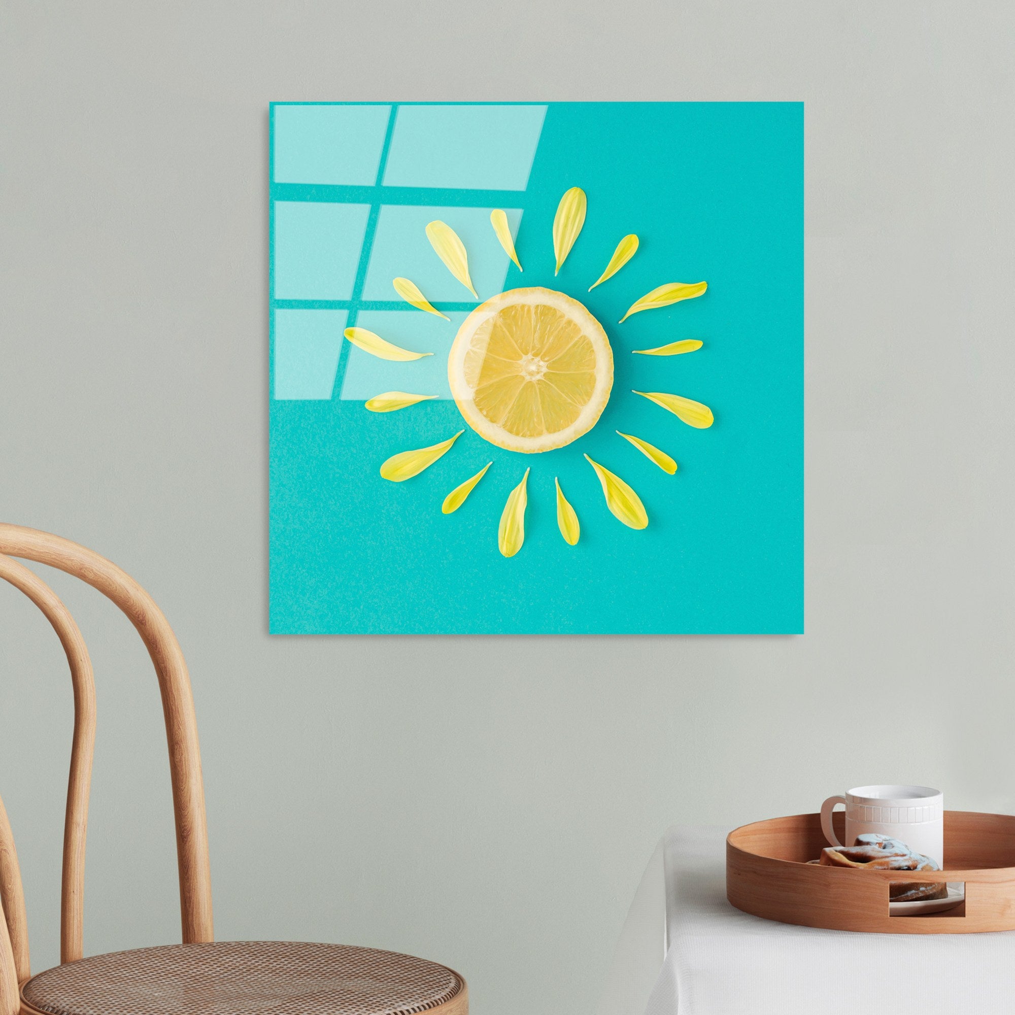 Quadro Decorativo em Vidro Temperado UV-830, 50 x 50 cm, Multicolor, 4 mm