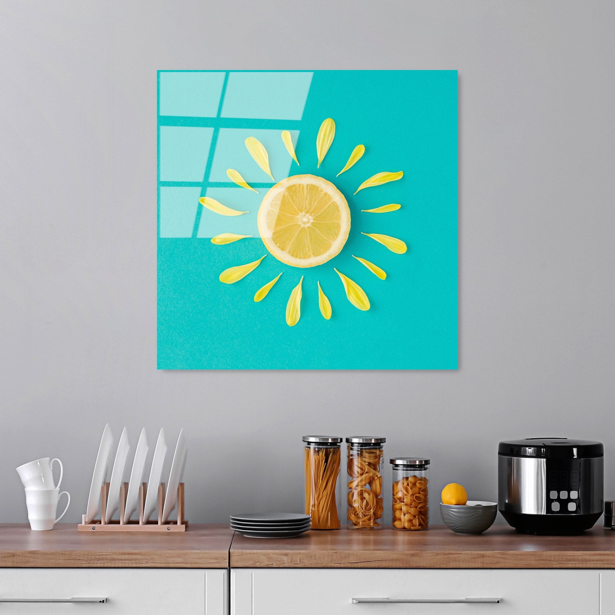 Quadro Decorativo em Vidro Temperado UV-830, 50 x 50 cm, Multicolor, 4 mm