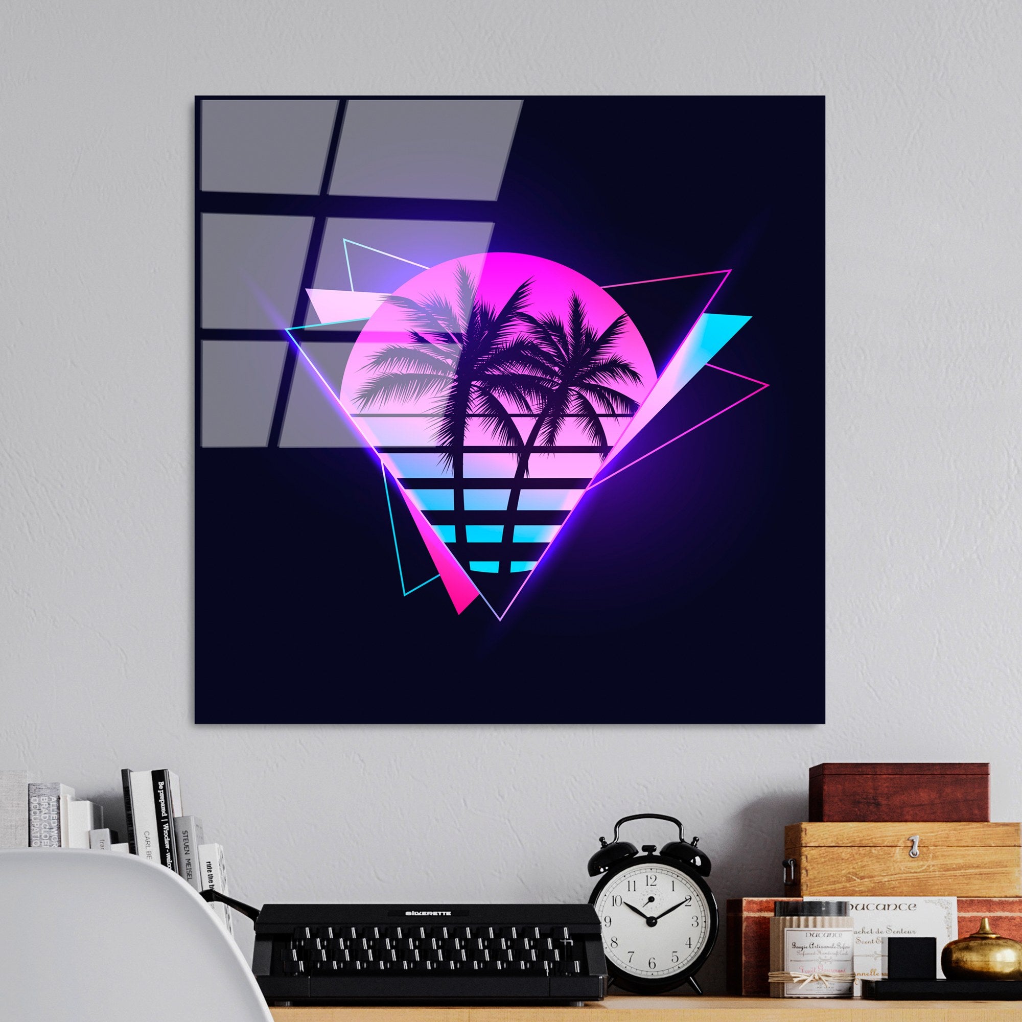 Quadro Decorativo em Vidro Temperado UV-832, Multicolor, 50 x 50 cm (4 mm)