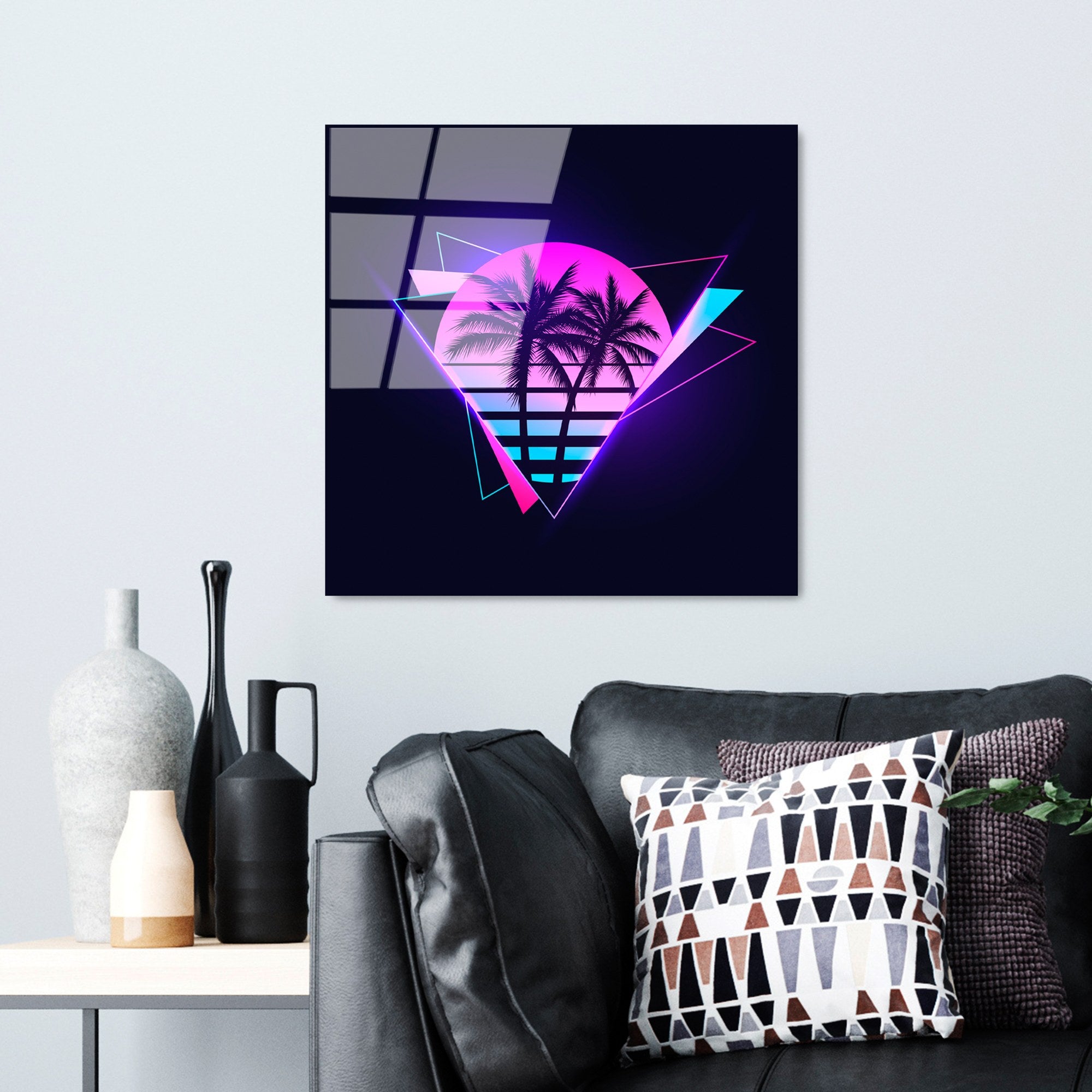 Quadro Decorativo em Vidro Temperado UV-832, Multicolor, 50 x 50 cm (4 mm)